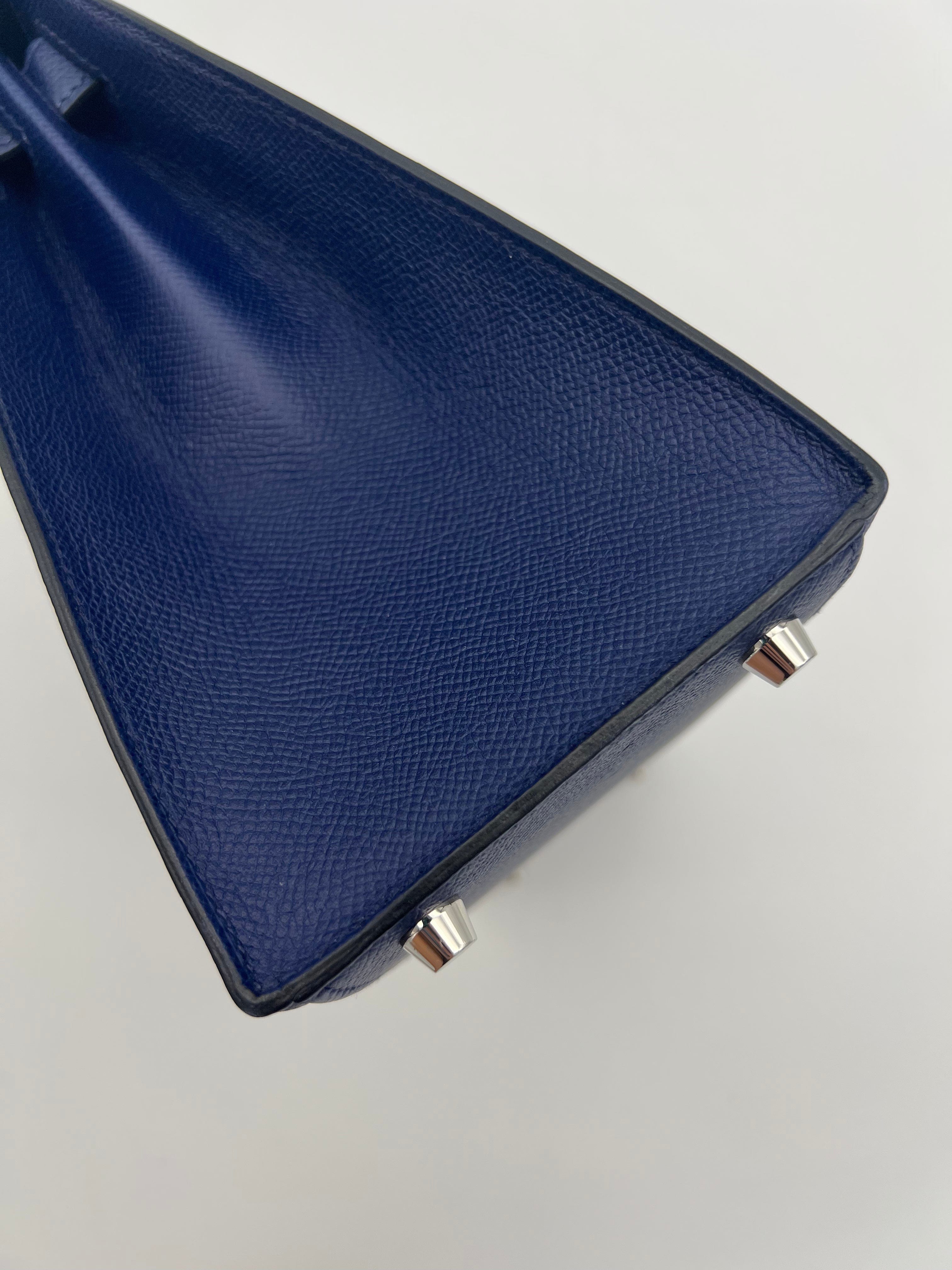 Hermès Hermes Epsom Kelly Sellier 28 Bleu Saphir ASL2984