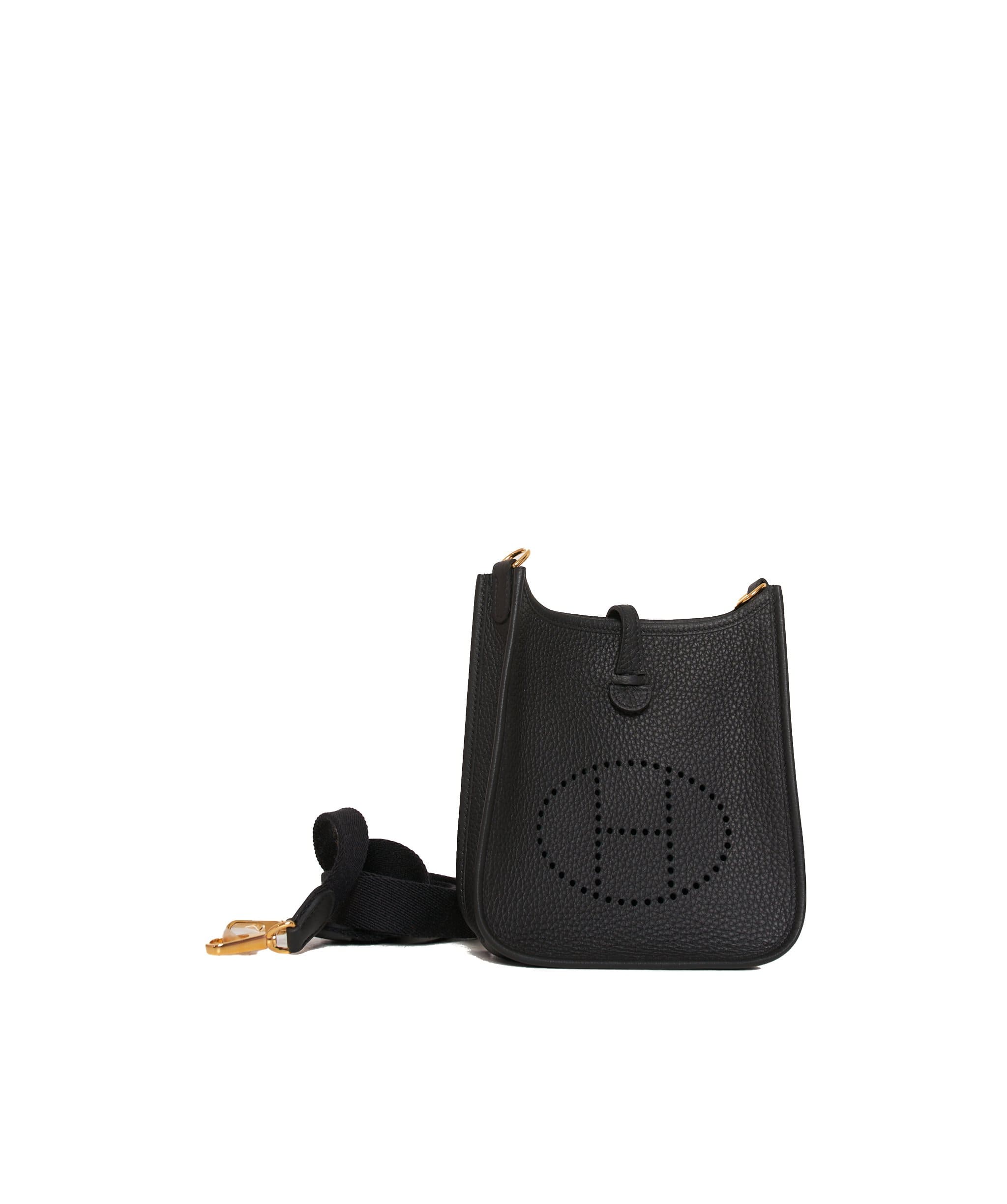 Hermès Hermes Evelyn TPM Black Clemence Bag - ADC1085