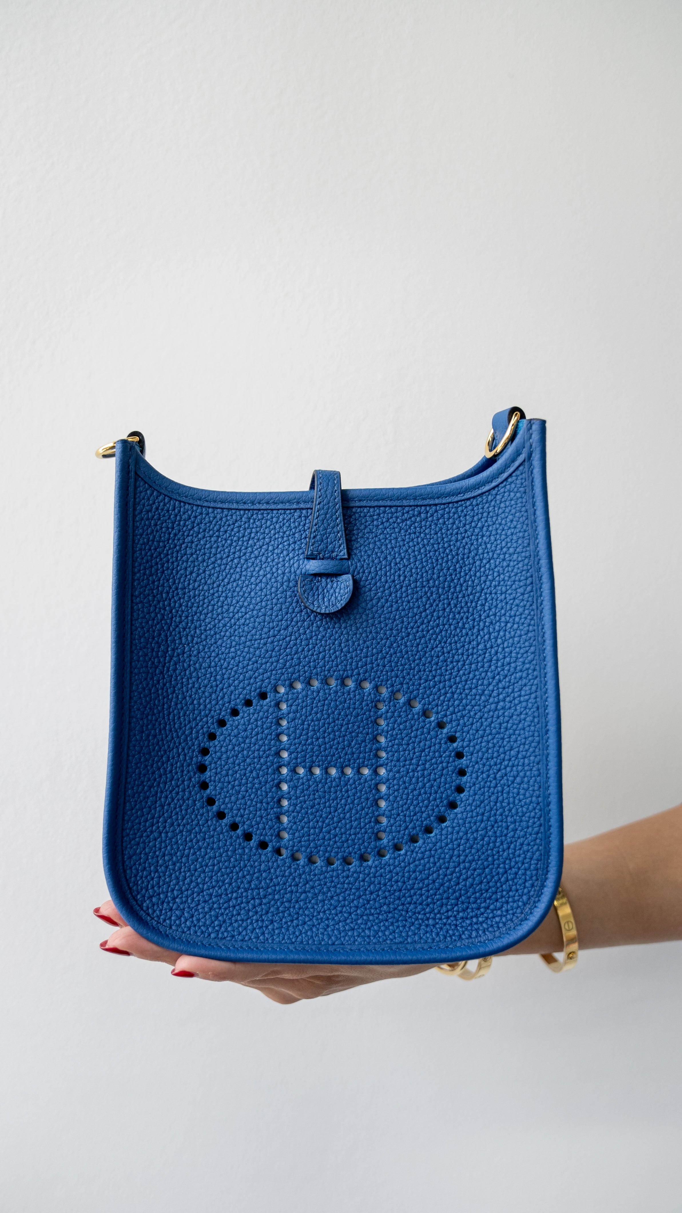 Hermès Hermes Evelyne TPM Blue Sapphire GHW RJC1182