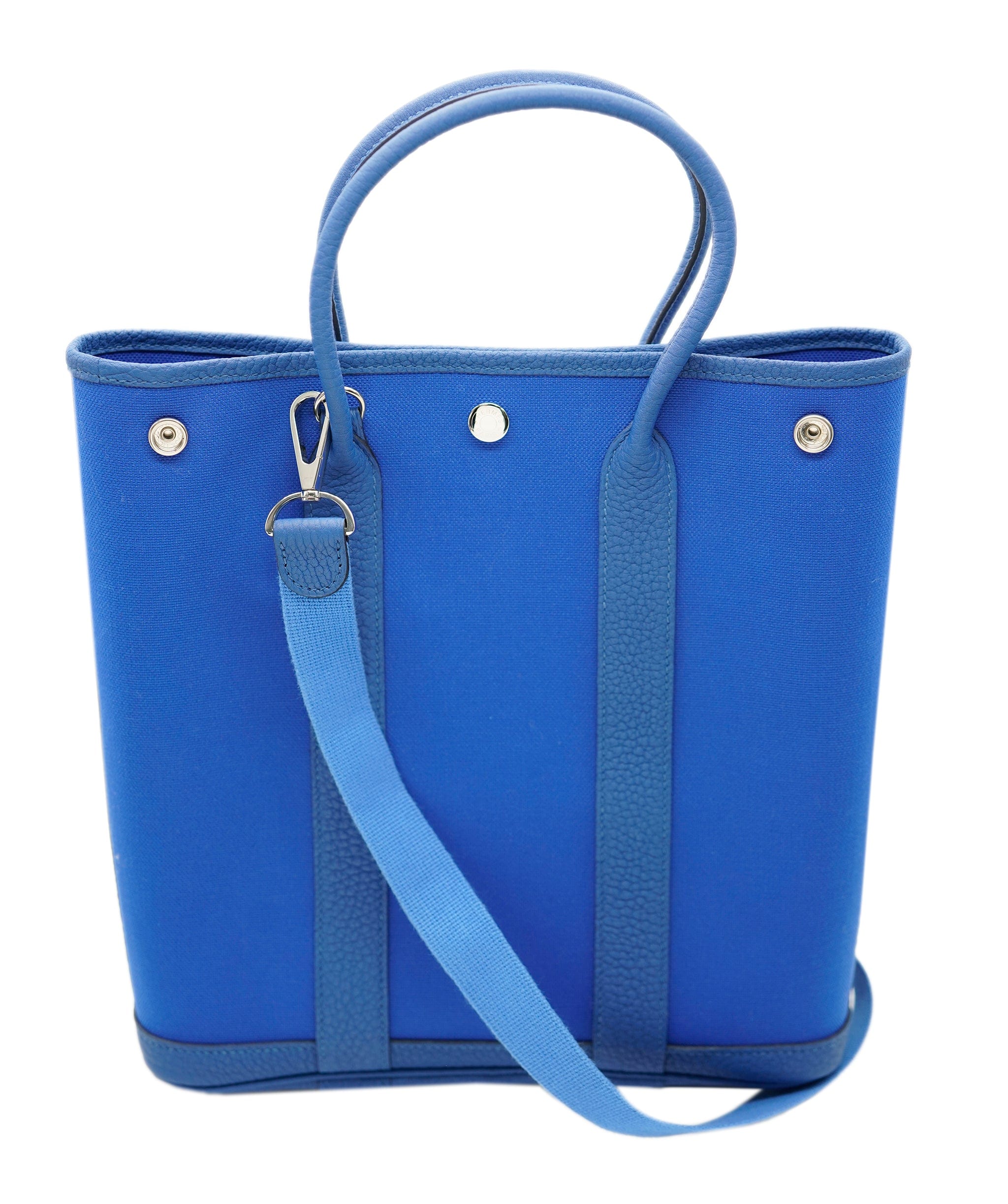 Hermès Hermes Garden File 28 Negonda and Toile Bleu Billard bag  ALC0302