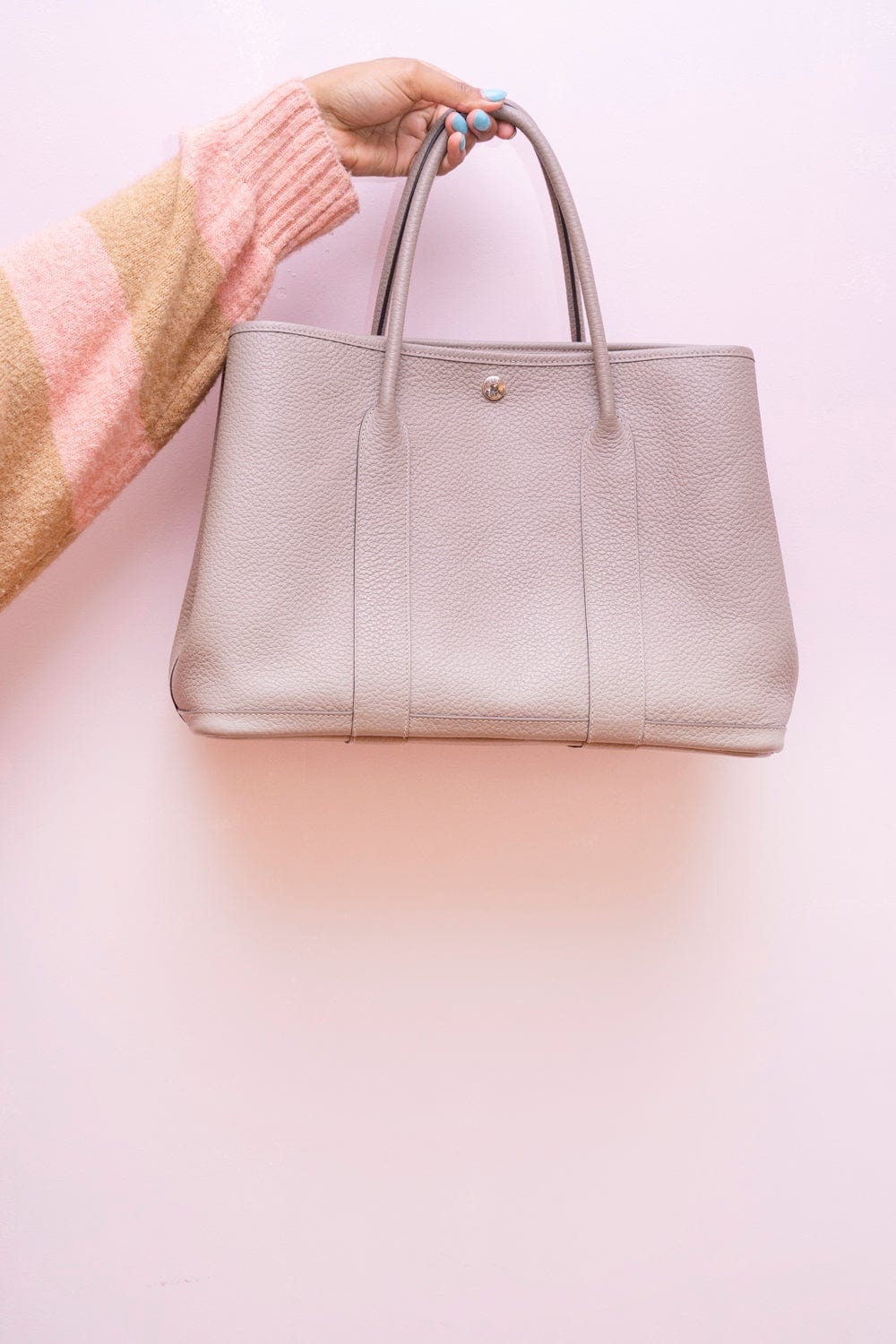 Hermès Hermes Gris Asphalte Togo Garden Party Bag - ADC1163