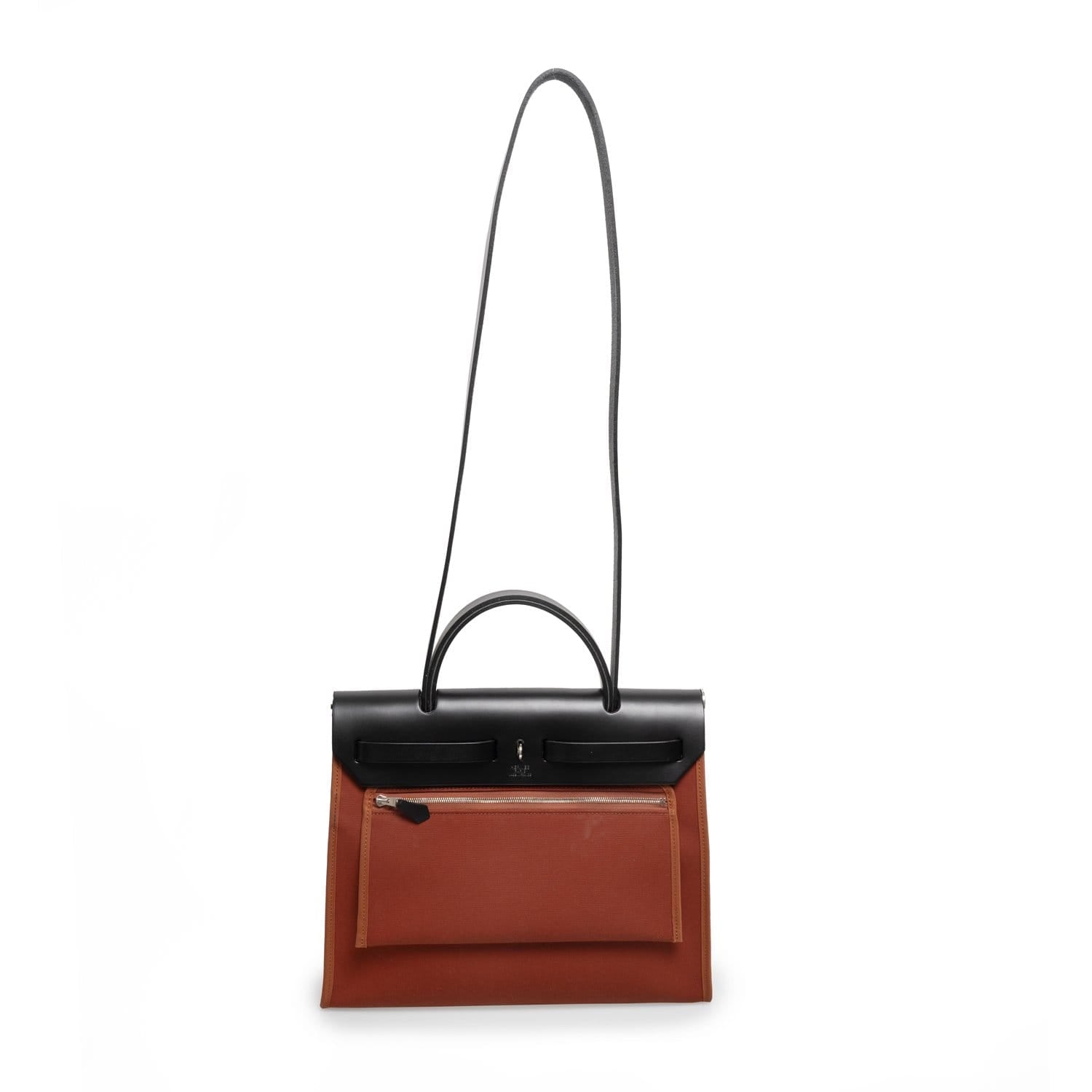 Hermès Hermes Herbag 31 Brick & Black With PHW - AGC1019