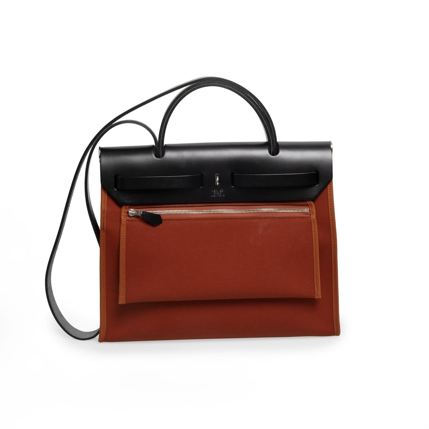 Hermès Hermes Herbag 31 Brick & Black With PHW - AGC1019