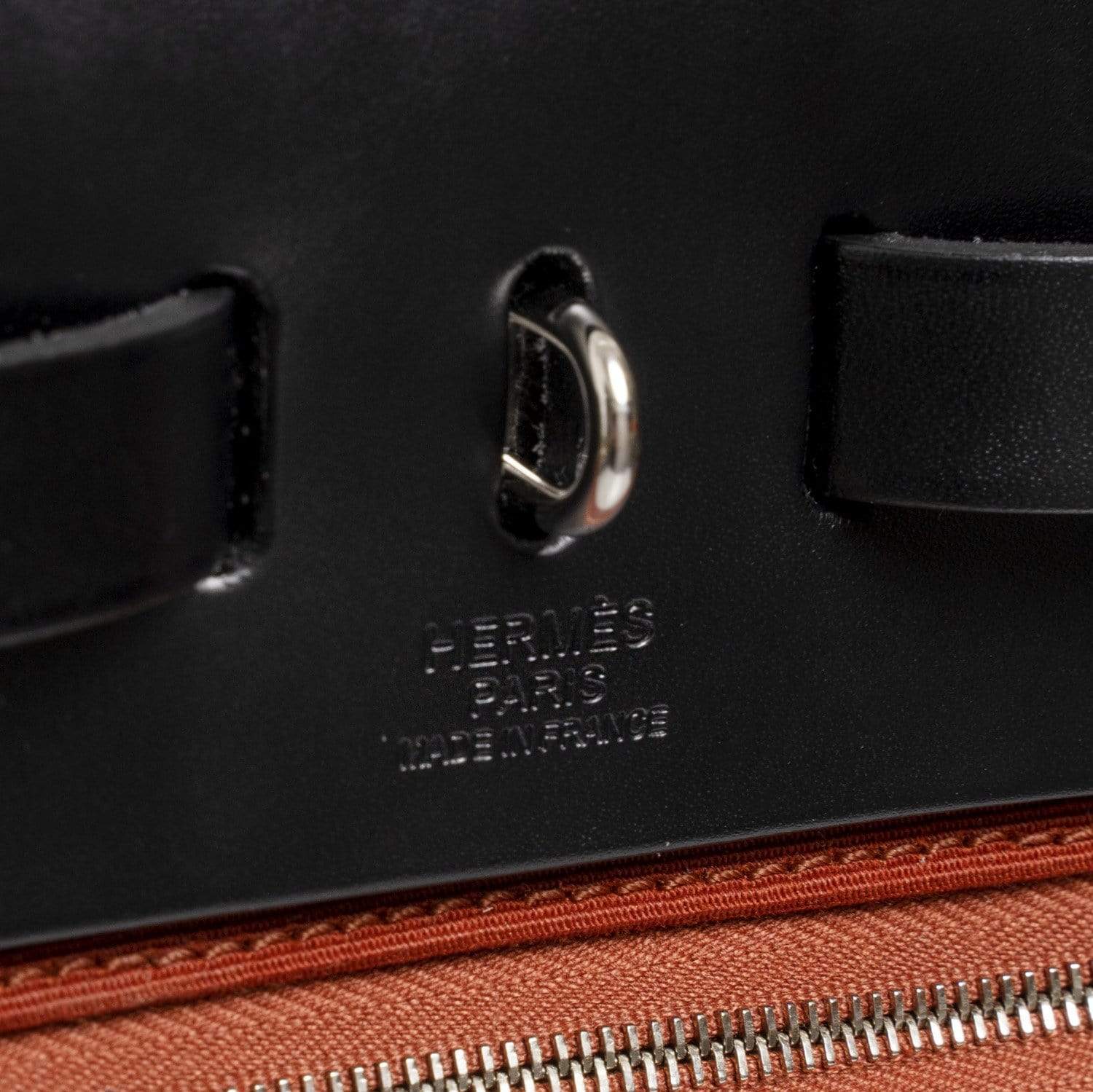 Hermès Hermes Herbag 31 Brick & Black With PHW - AGC1019