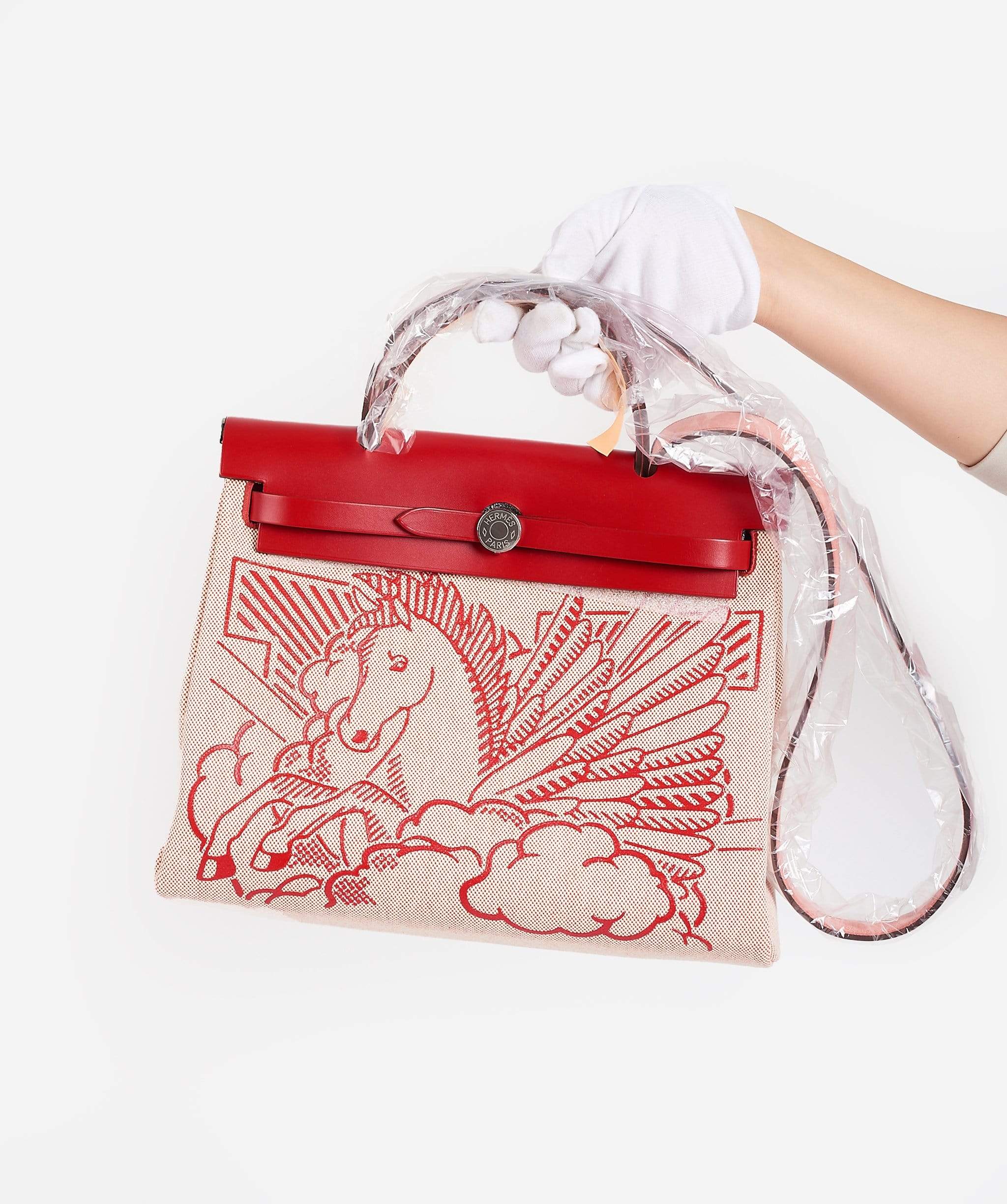 Hermès Hermes Herbag Red Pegasus