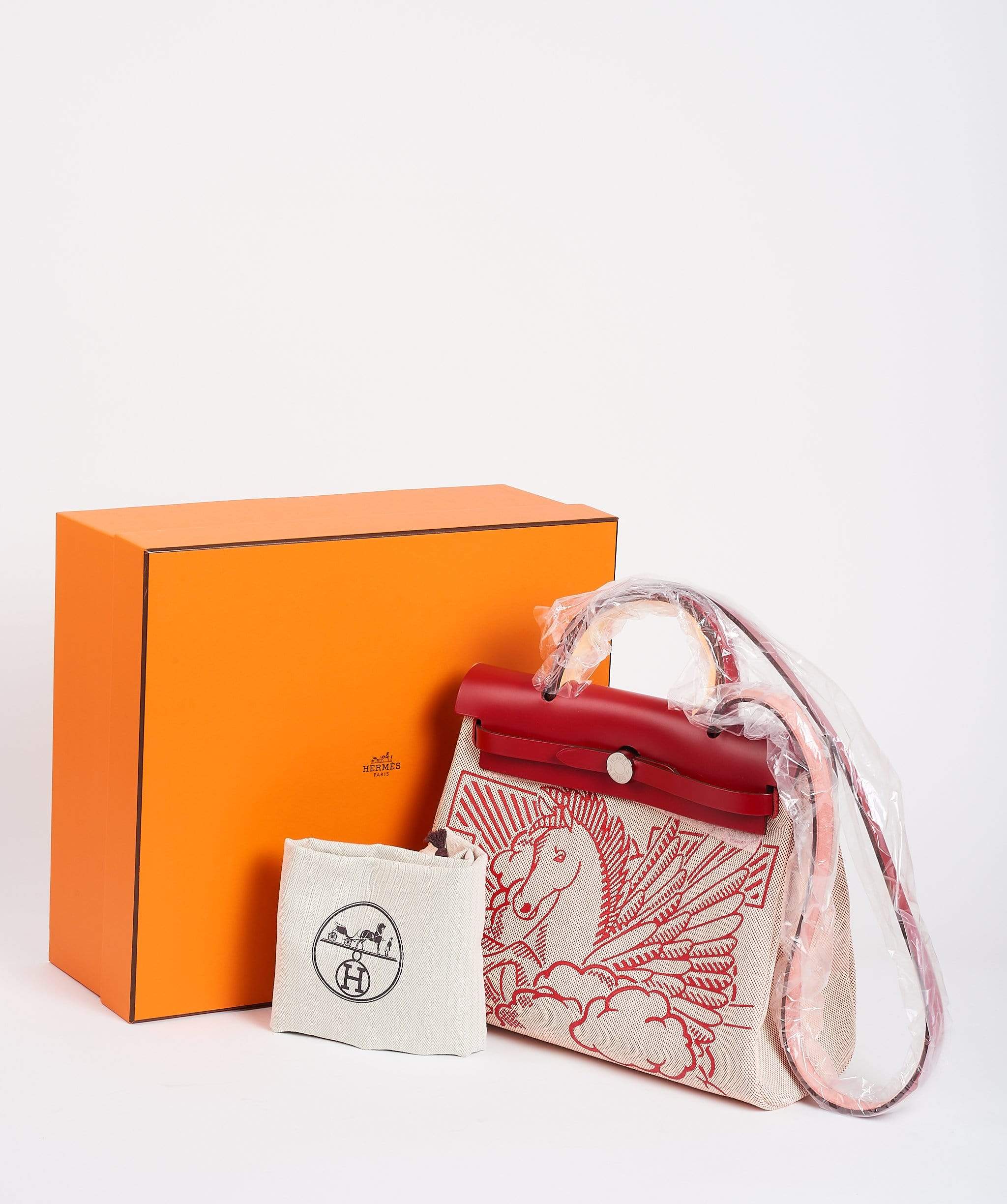 Hermès Hermes Herbag Red Pegasus