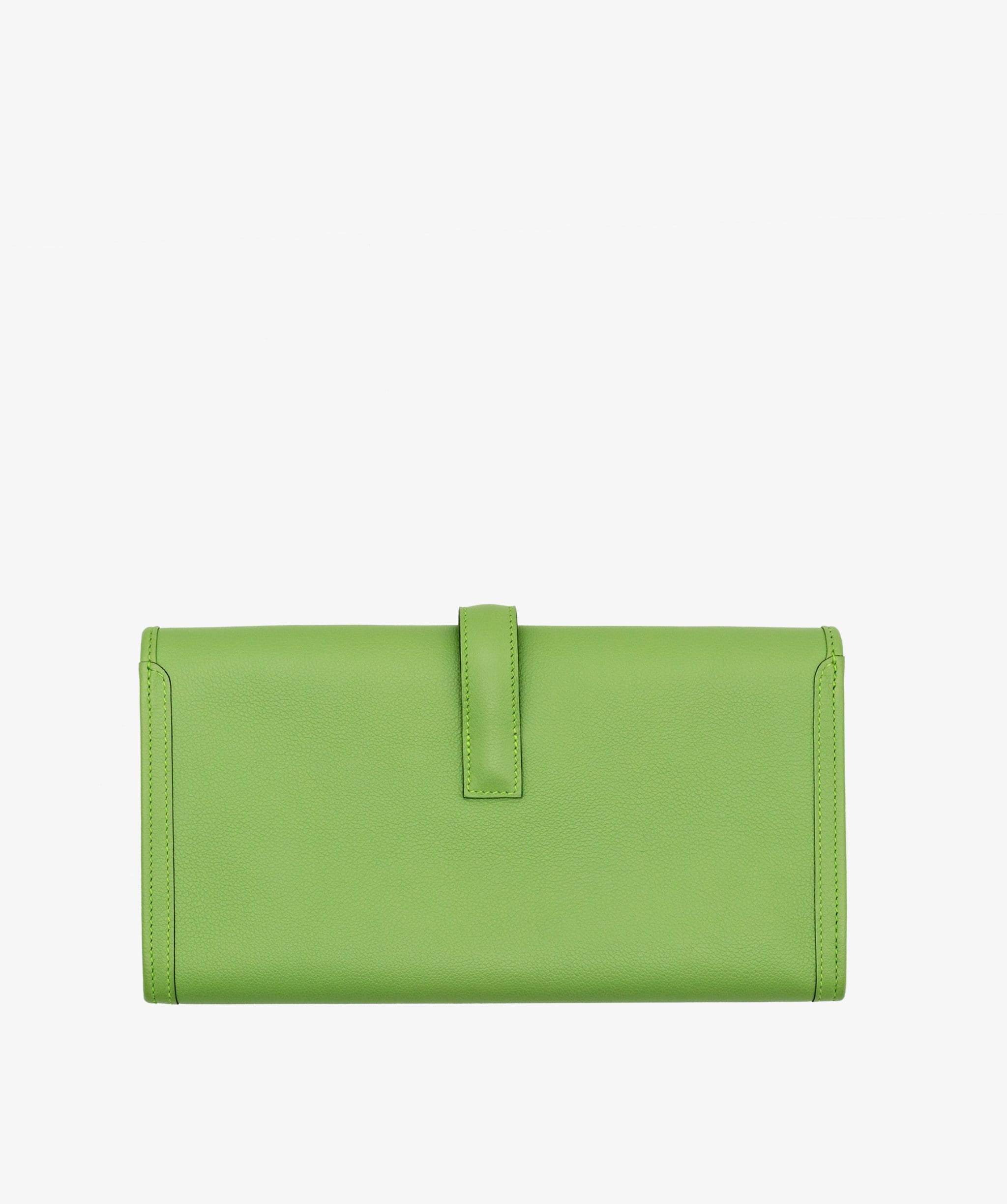 Hermès Hermes Jige Clutch Vert Criquet