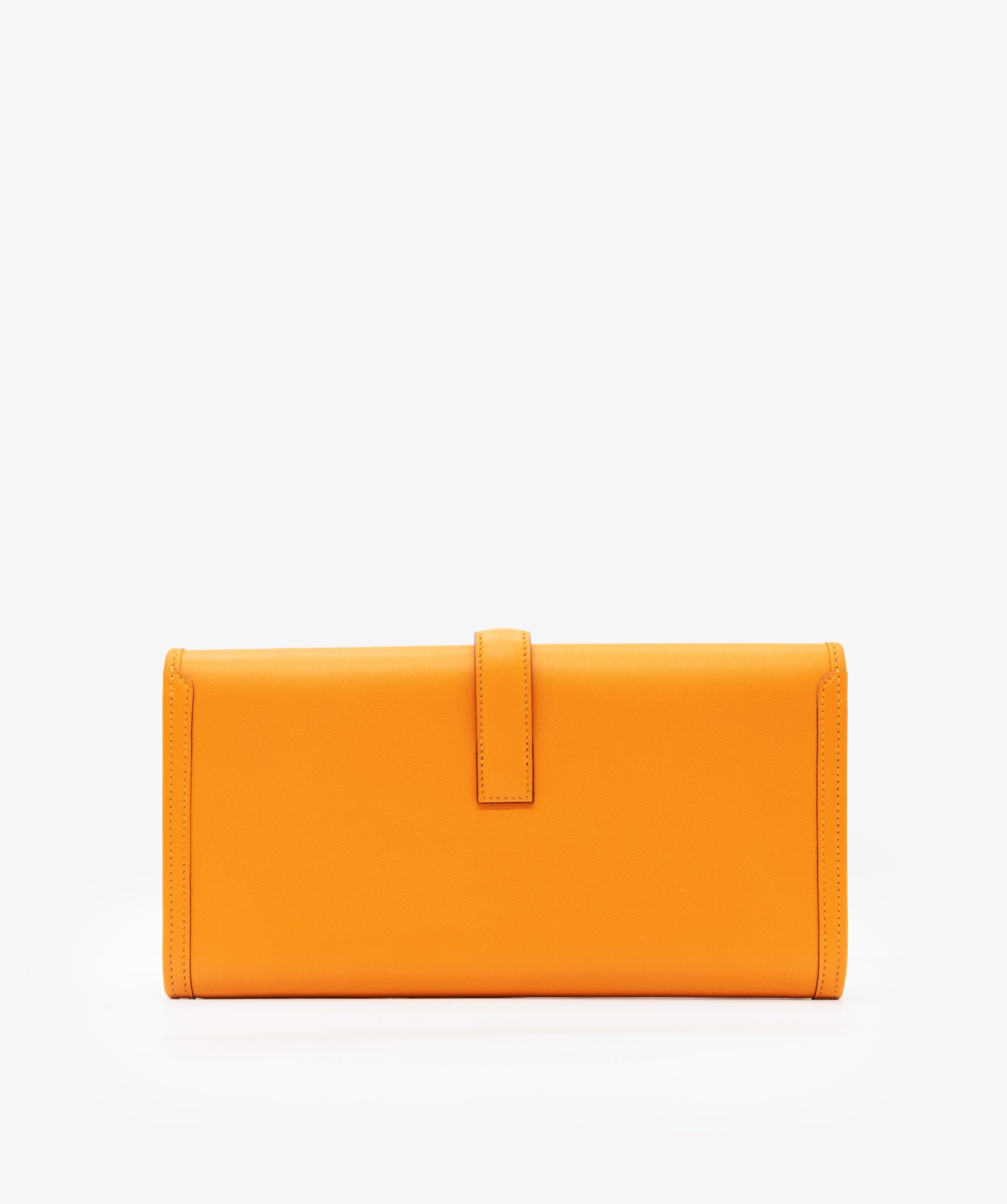 Hermès Hermes Jige Orange Clutch RJL1274