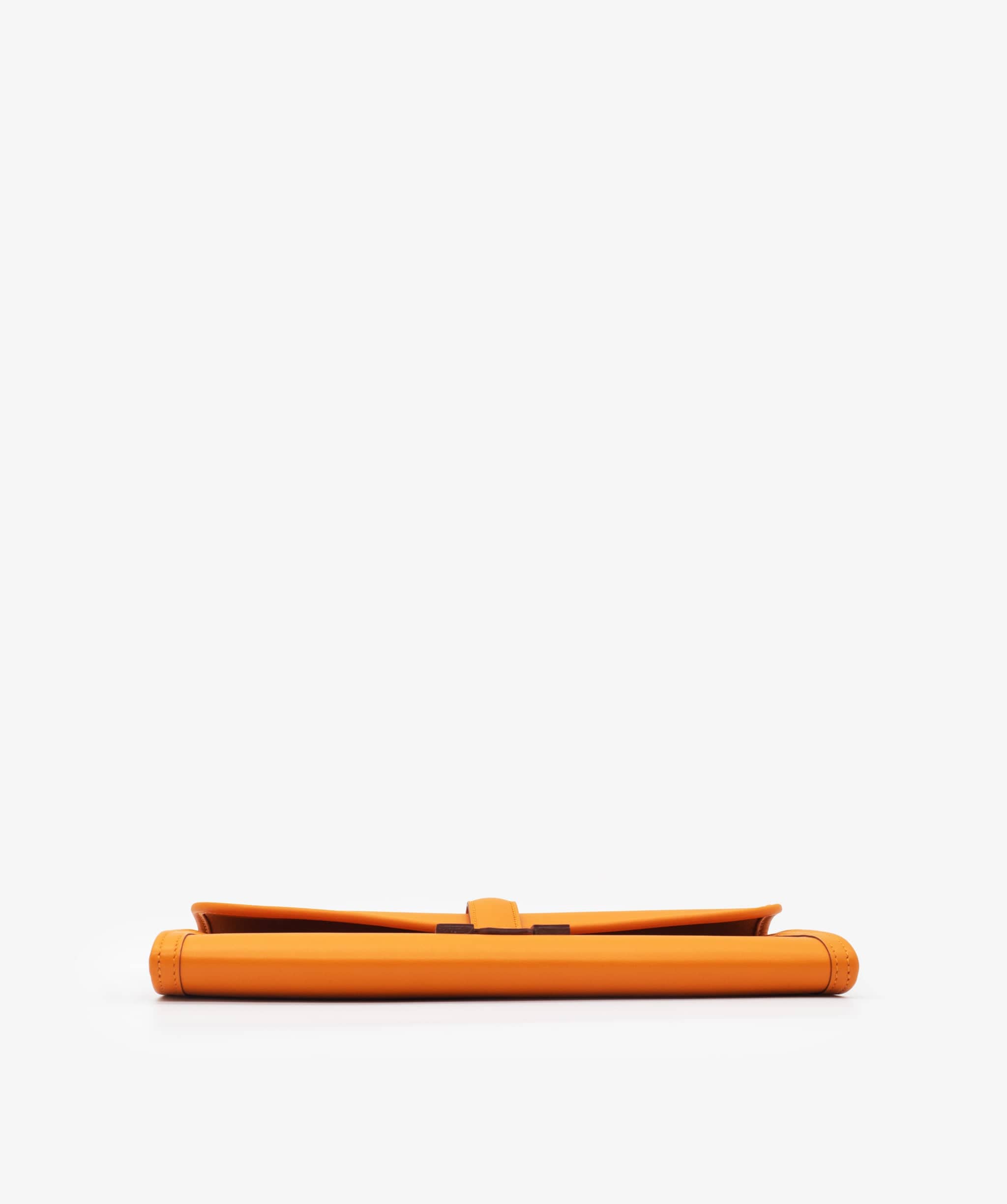 Hermès Hermes Jige Orange Clutch RJL1274