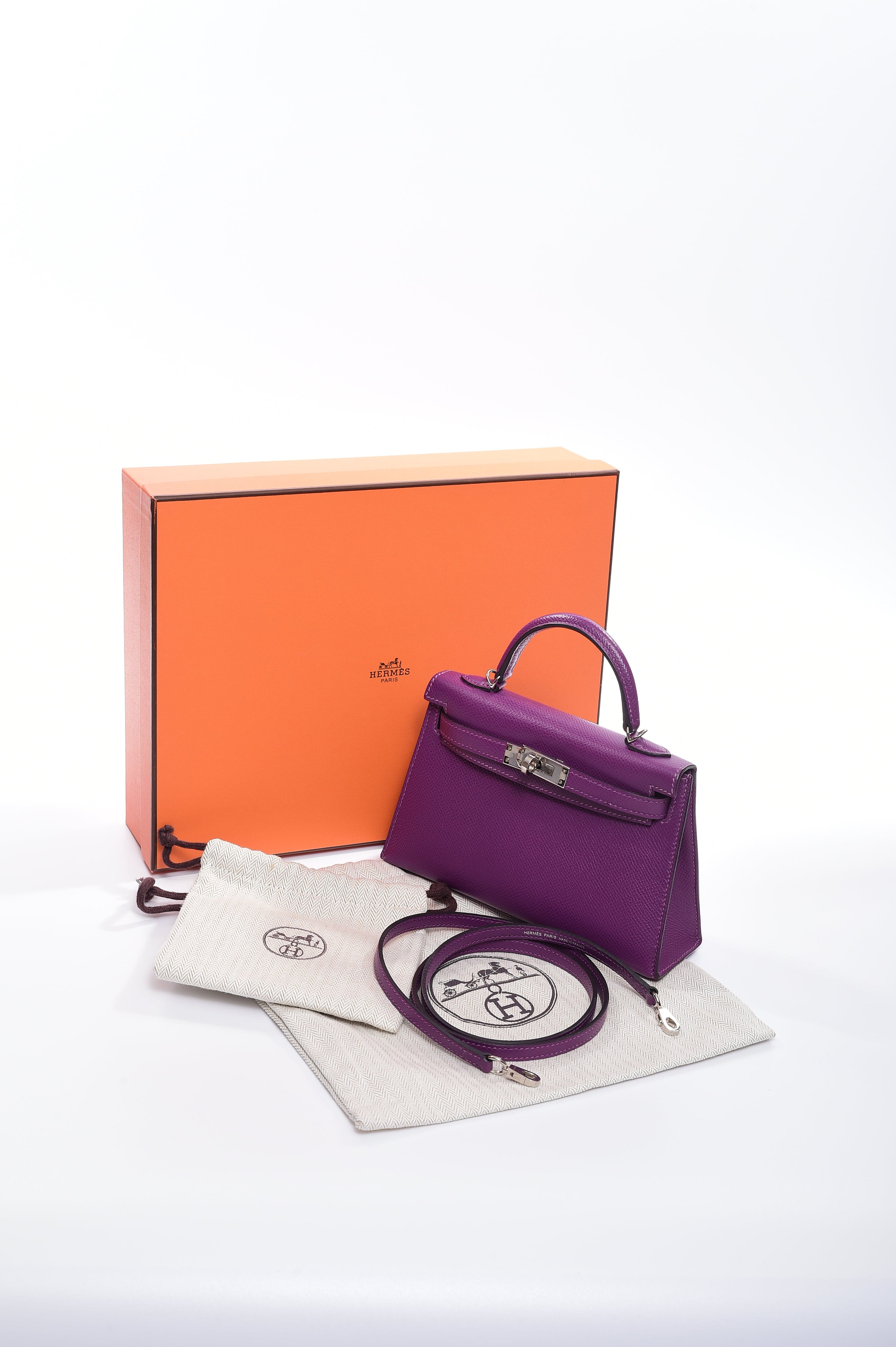 Hermès Hermes Kelly 20 Anemone Epsom PHW #D - SKL1217