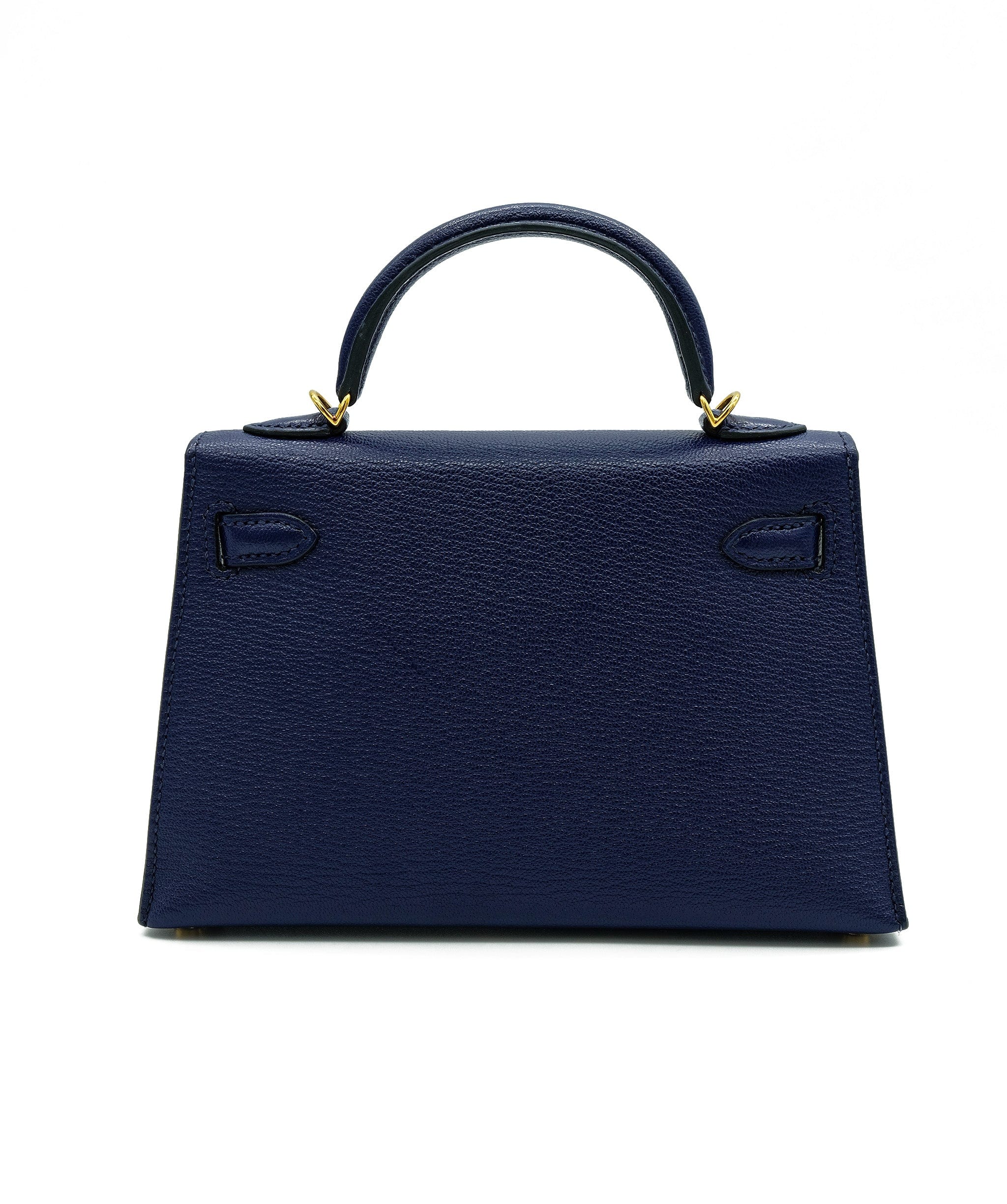 Hermès Hermes Kelly 20 Blue Encre Chevre Ghw #C SKL1235