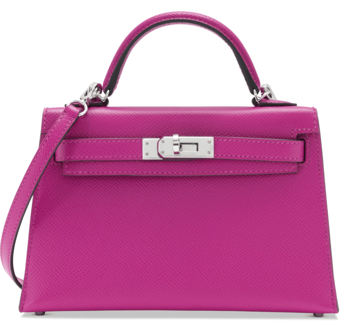 Hermès Hermes Kelly 20 Rose Pourpre Epsom PHW #C SKL1576