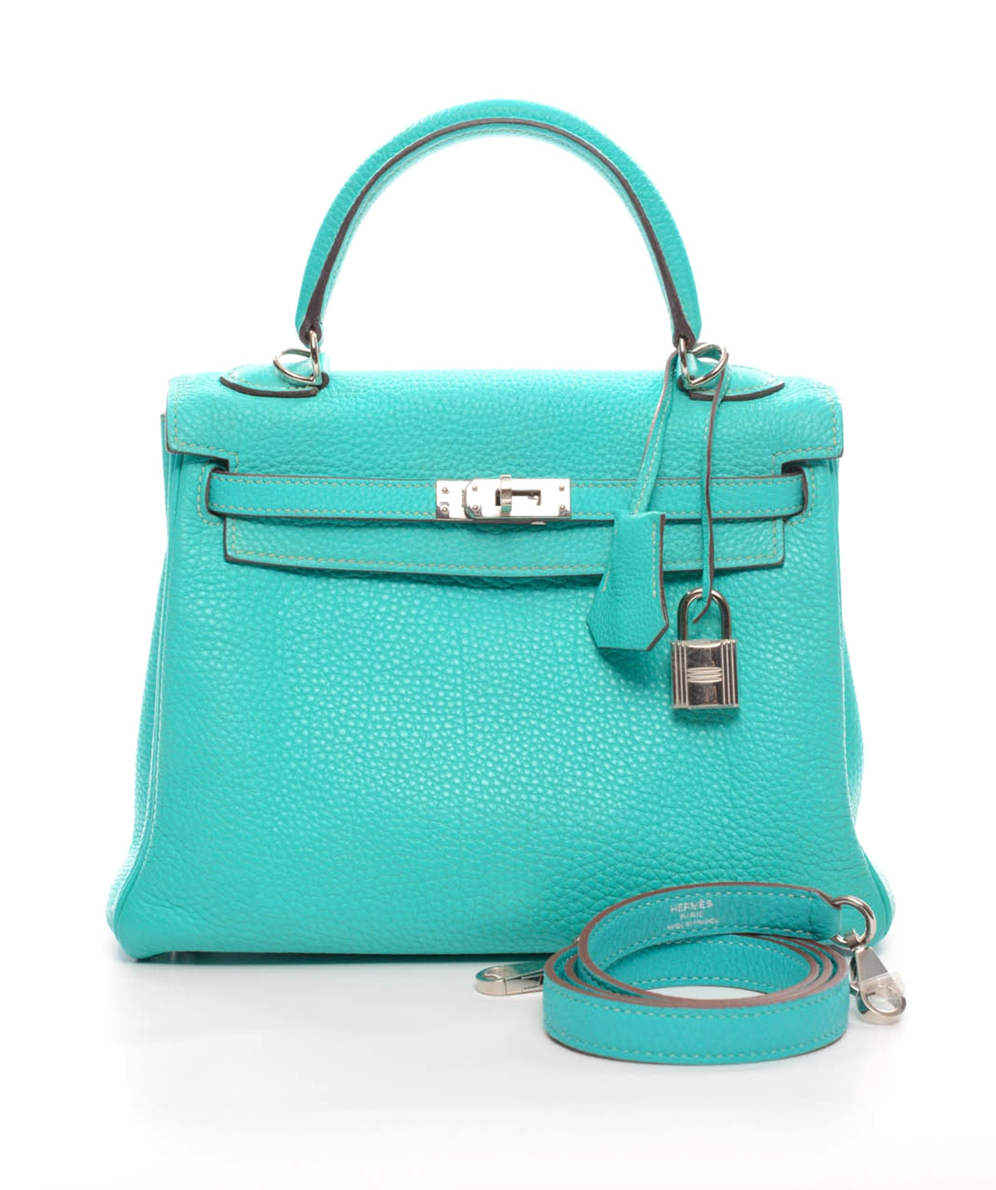 Hermès Hermes Kelly 25 Lagoon Togo Phw #L SKL1202