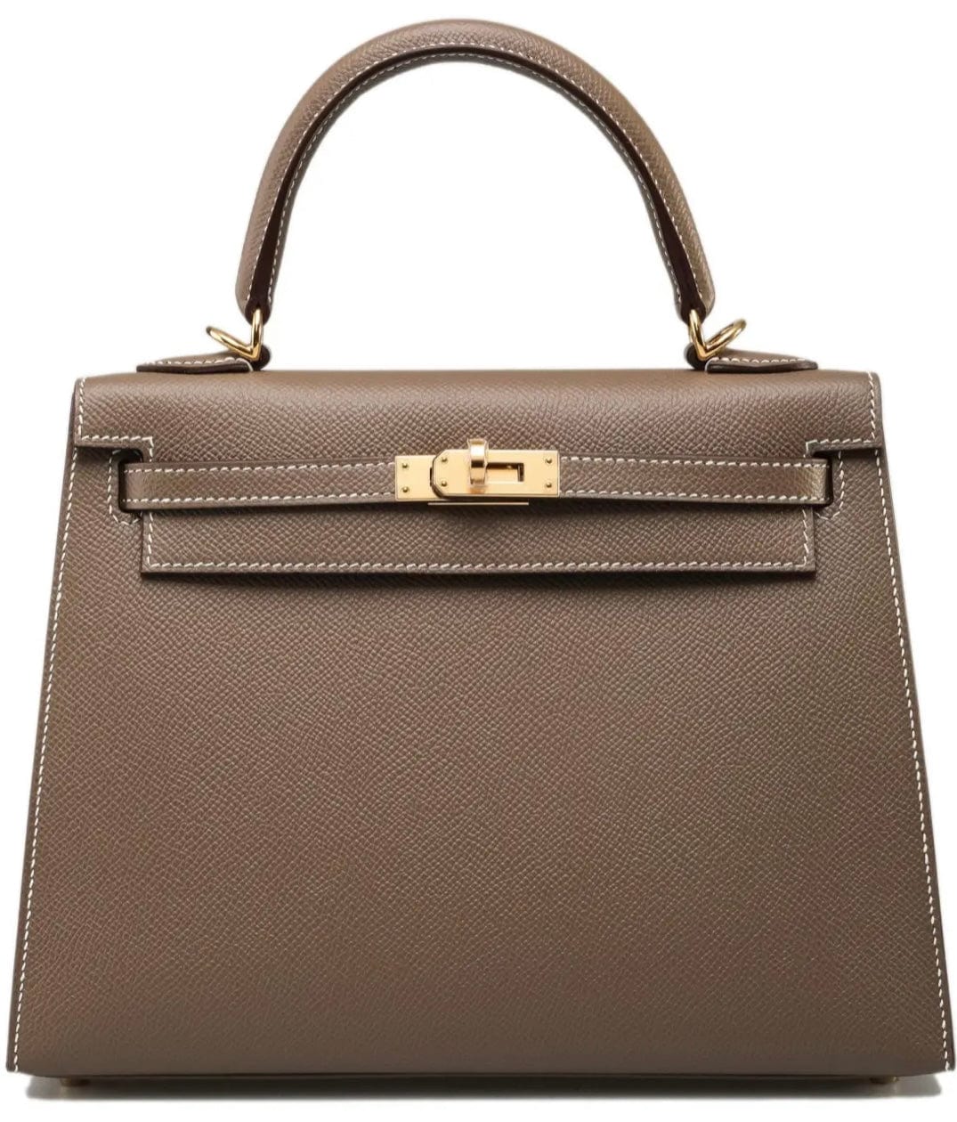 Hermès Hermes Kelly 25 Sellier Etoupe Epsom GHW #U SKL1275