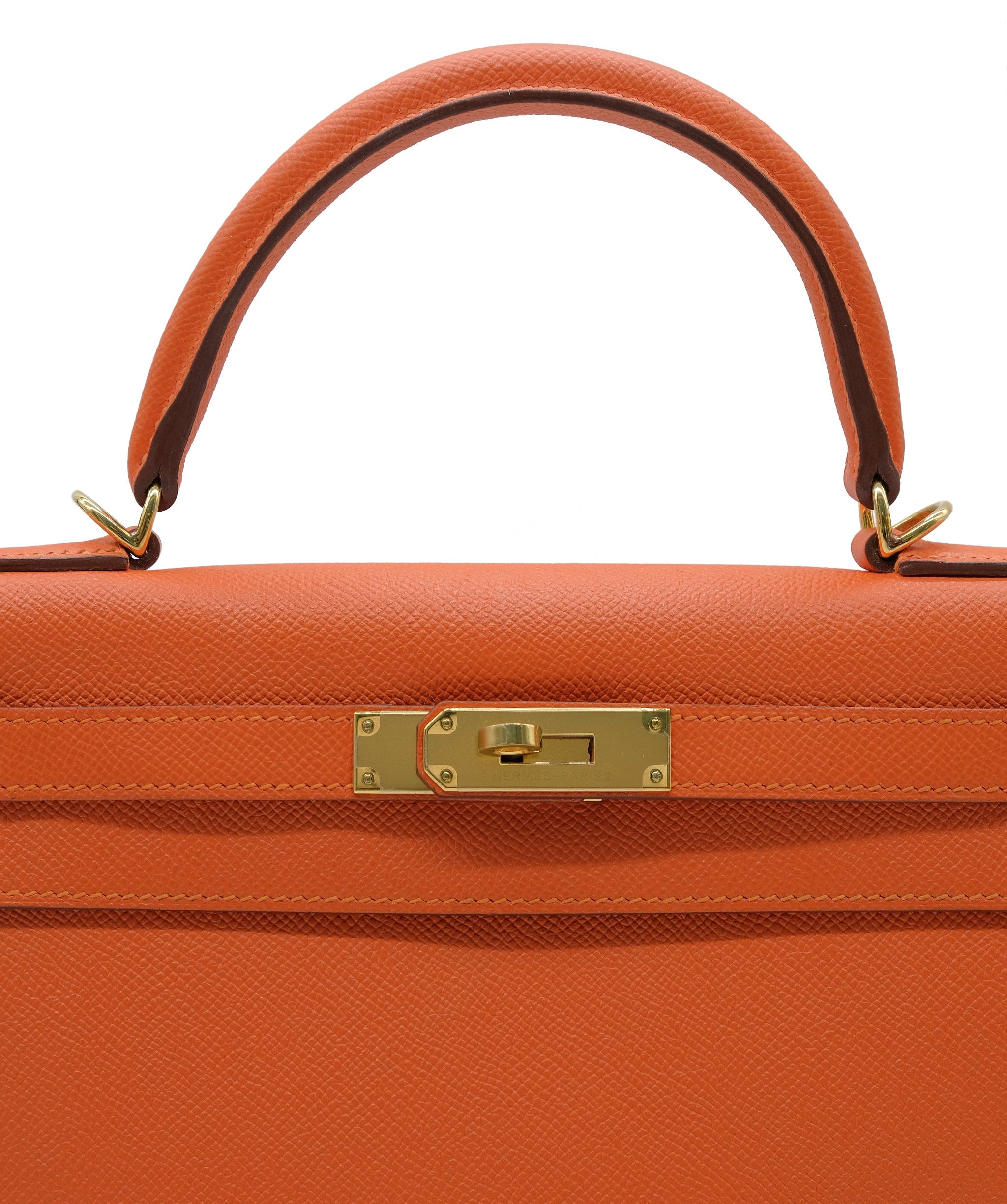 Hermès Hermes Kelly 28 2Way Epson Orange Poppy X Carved Se 90183442 RJL1923