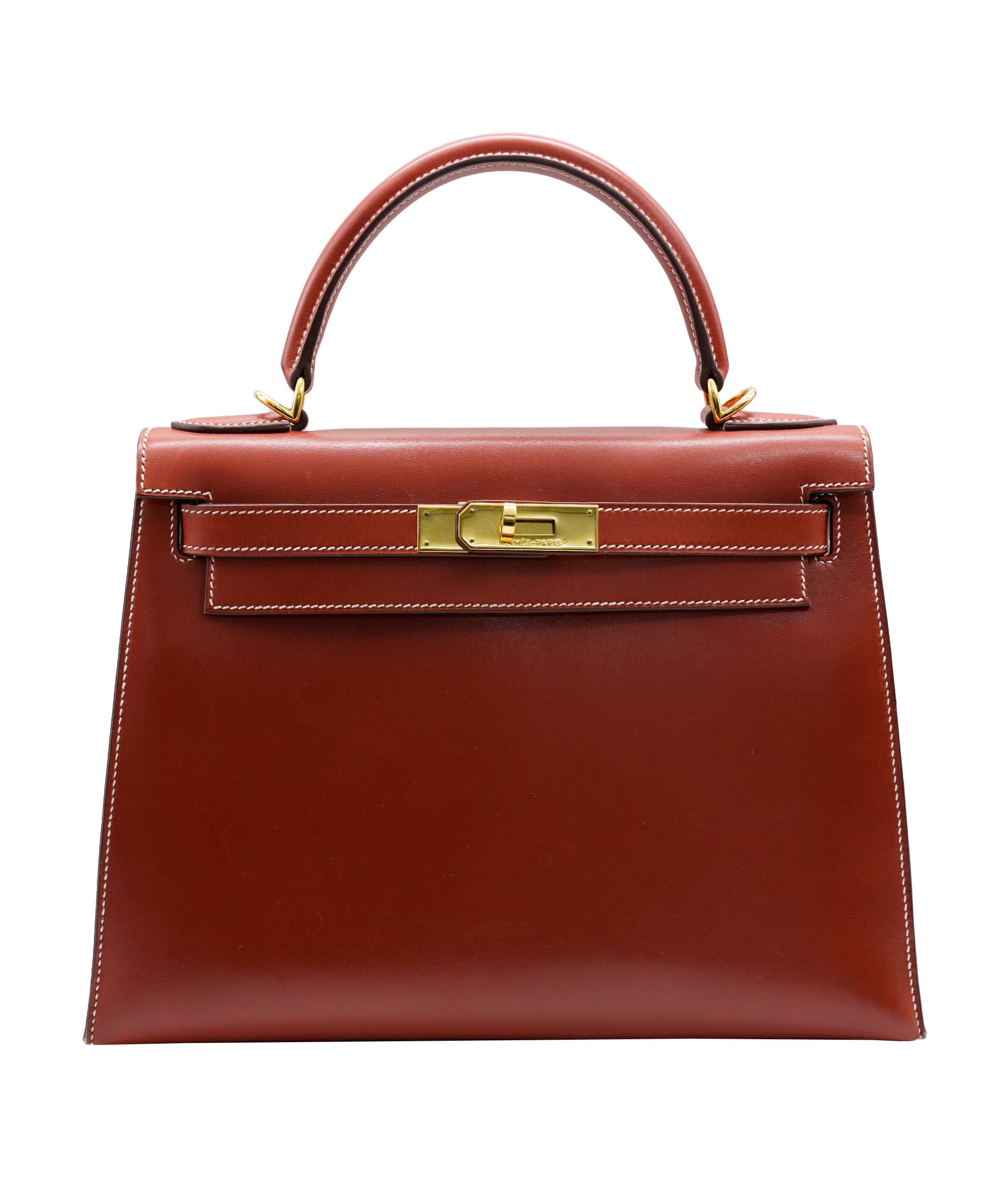 Hermès Hermès Kelly 28 Box Calf Brique with GHW - ASL5927