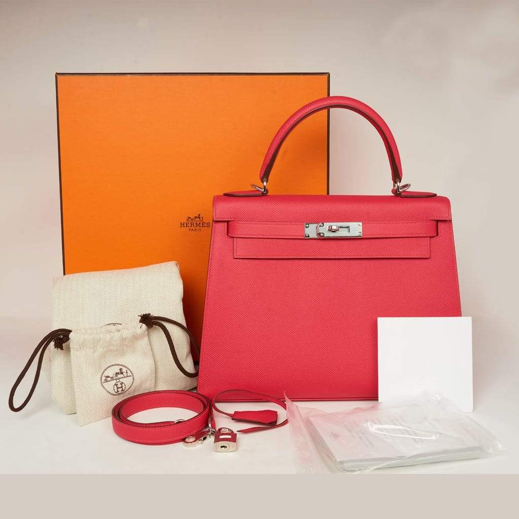 Hermès Hermes Kelly 28 Epsom Rose Extreme