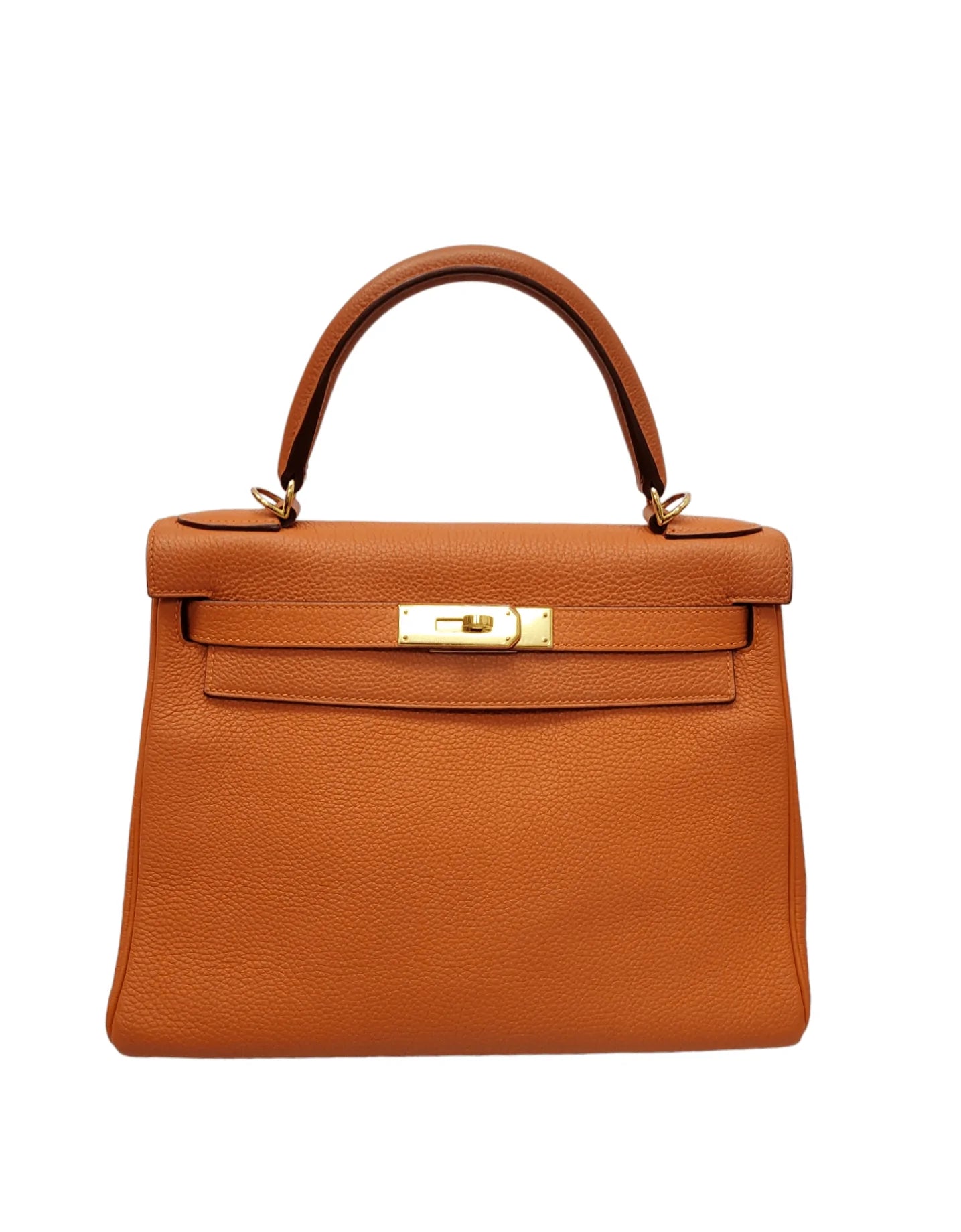 Hermès Hermes Kelly 28 Feu Togo GHW #T SKL1396