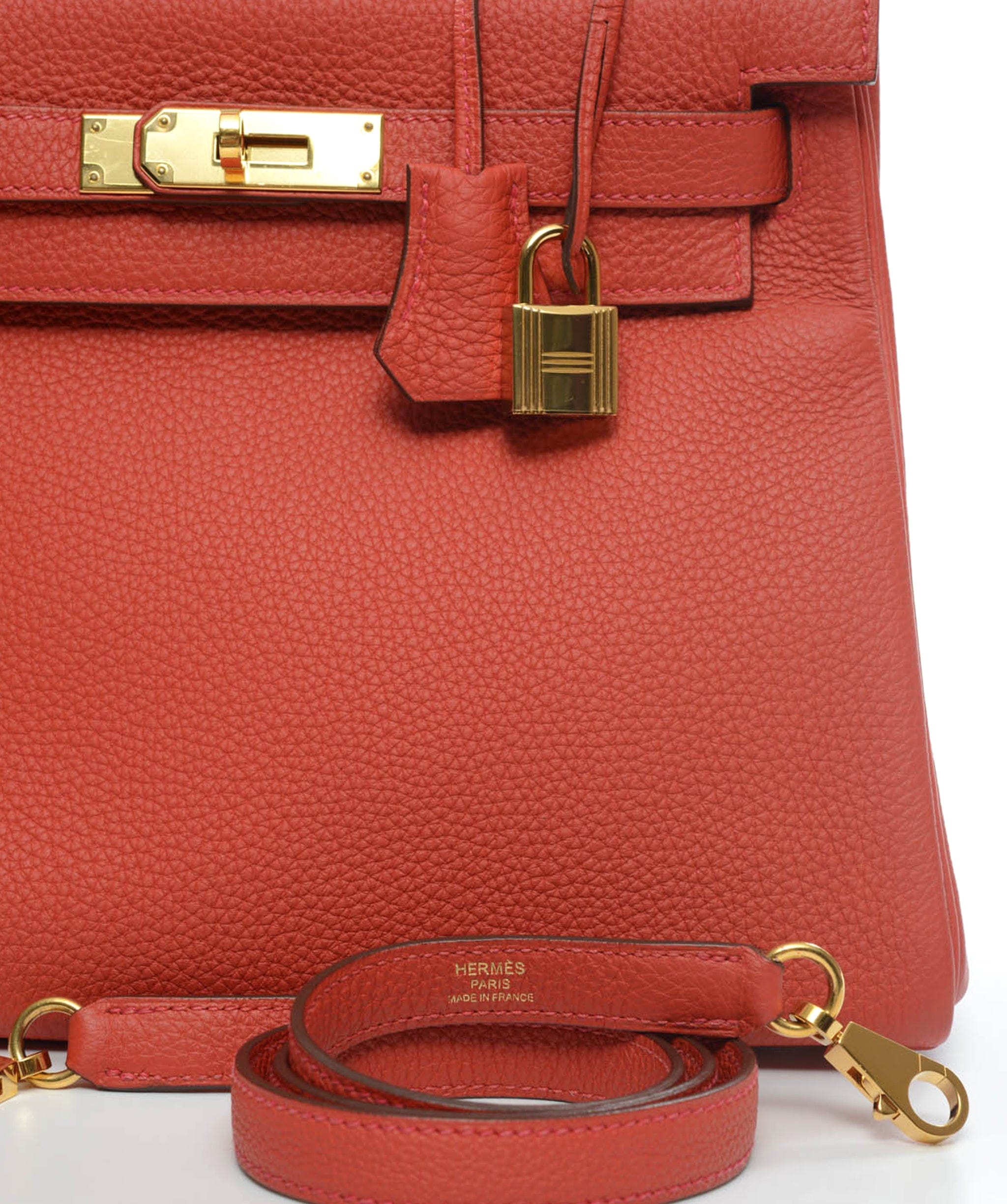 Hermès Hermes Kelly 28 Geranium Togo Ghw #X SKL1207