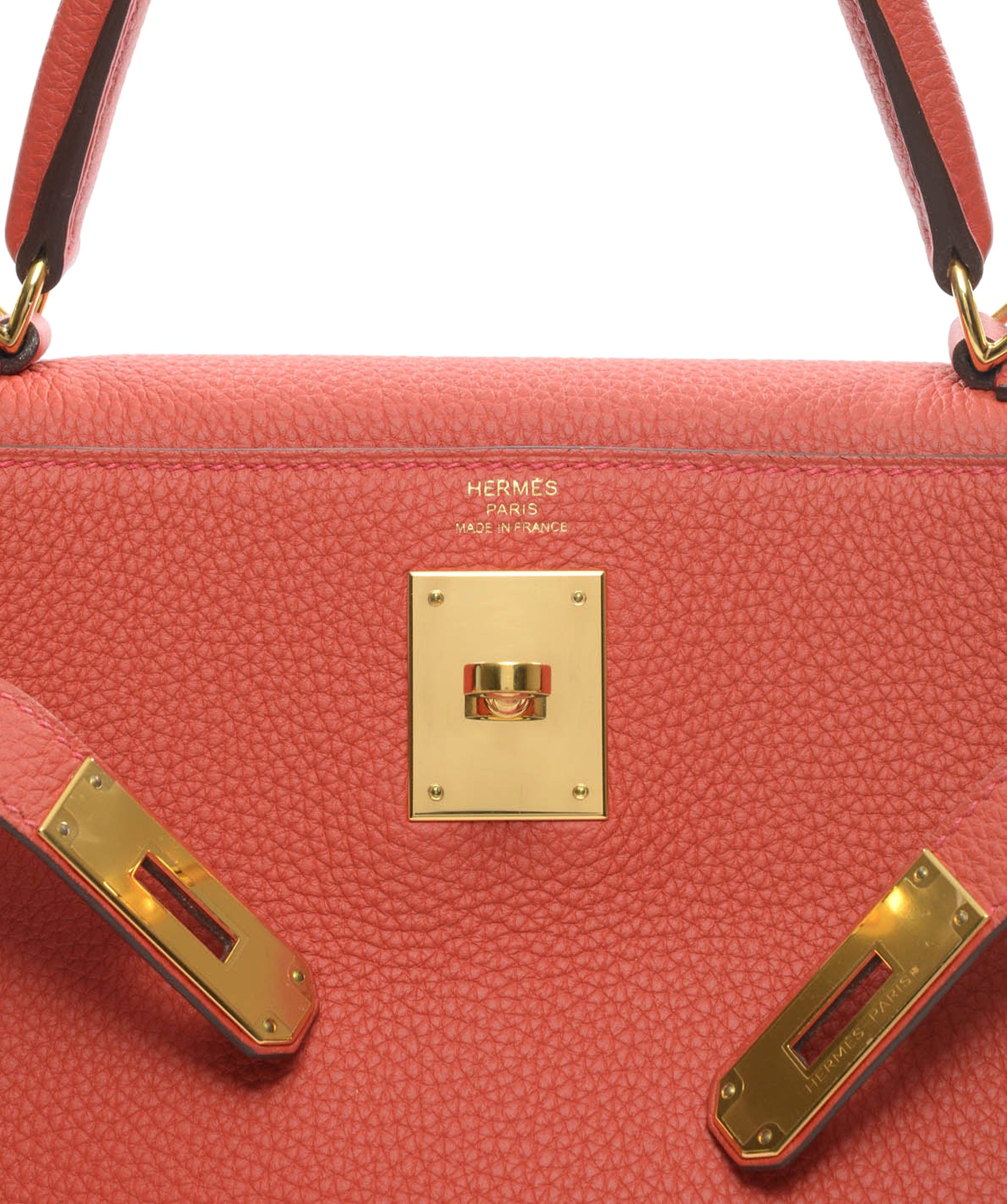 Hermès Hermes Kelly 28 Geranium Togo Ghw #X SKL1207