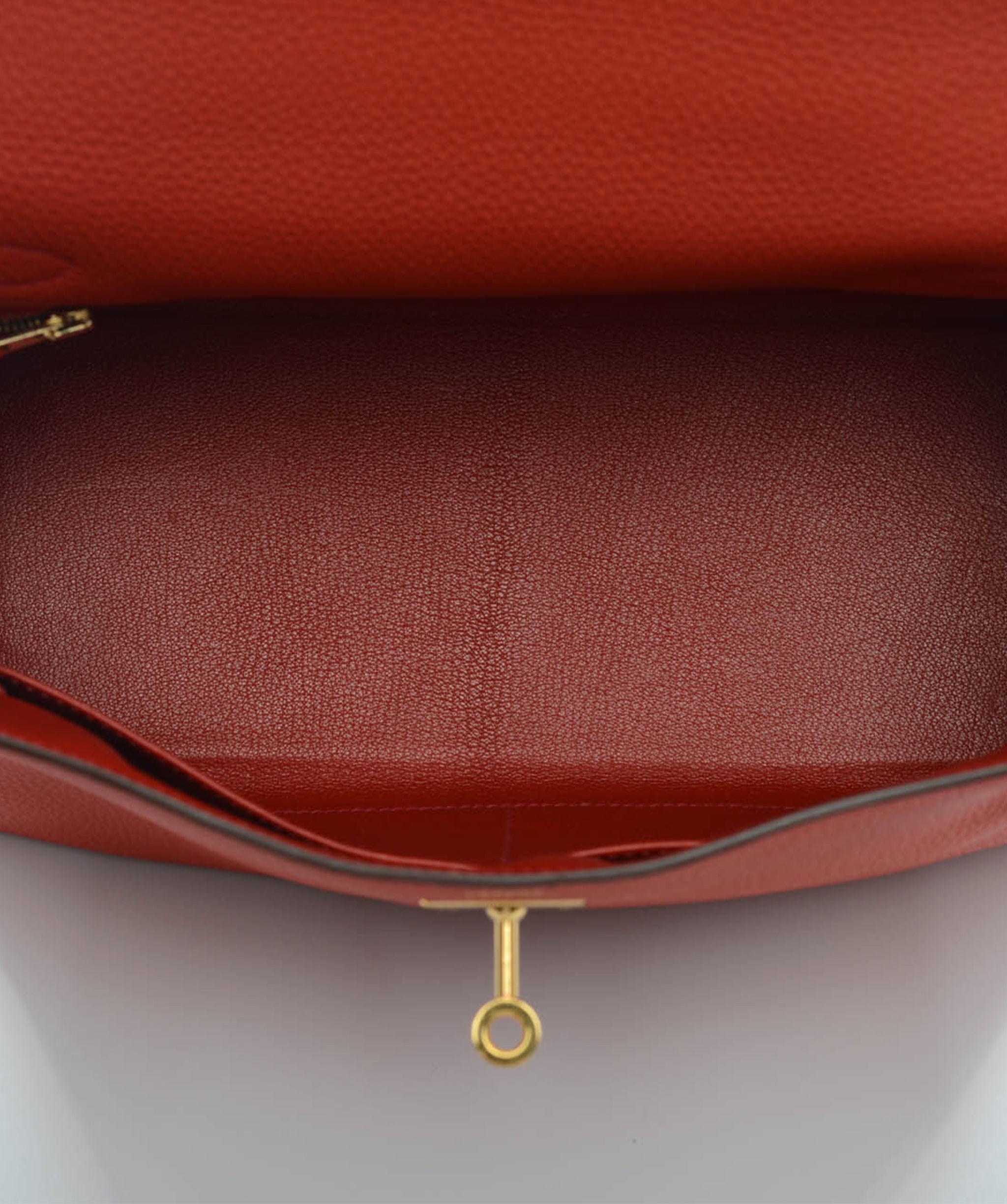 Hermès Hermes Kelly 28 Geranium Togo Ghw #X SKL1207