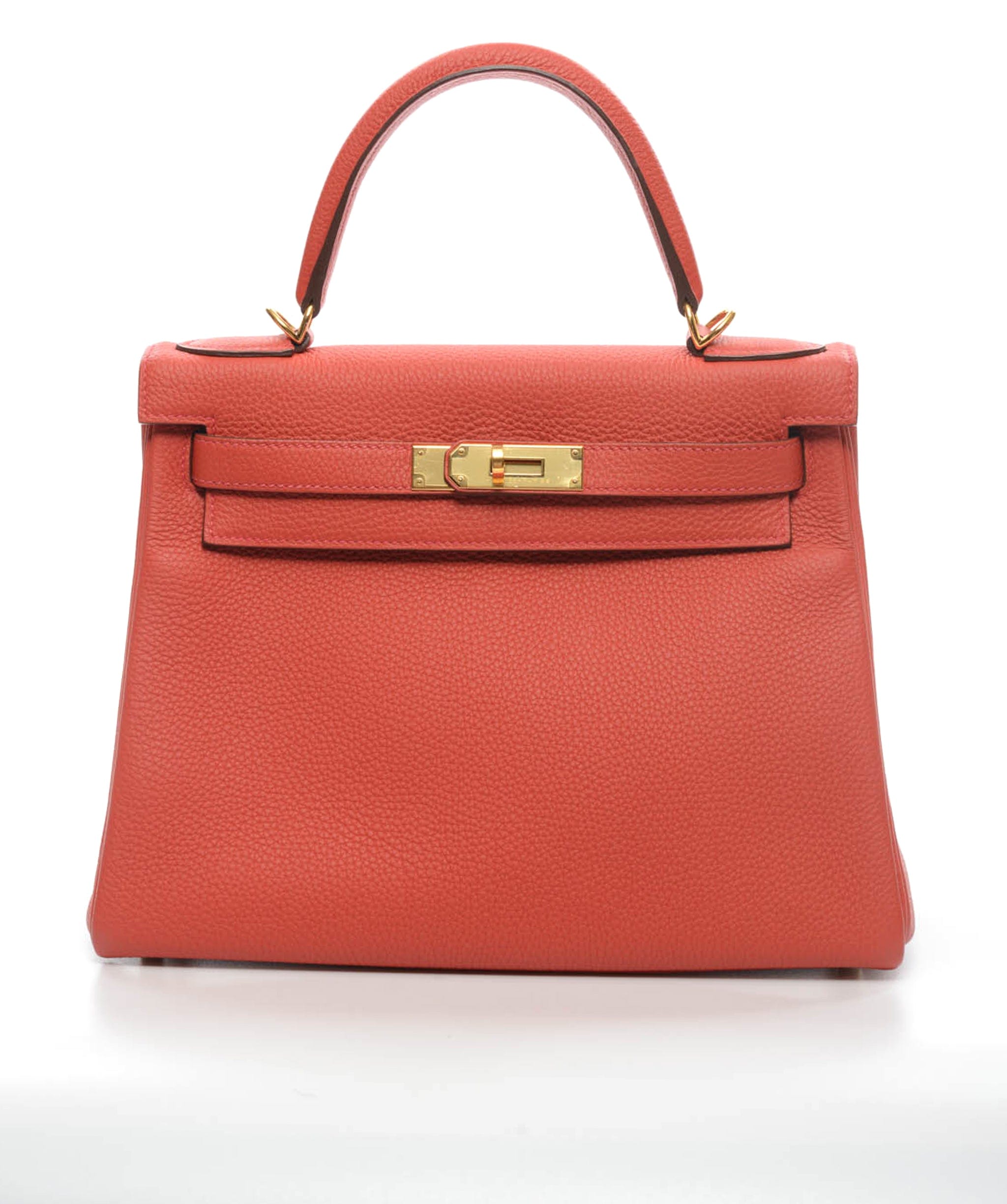 Hermès Hermes Kelly 28 Geranium Togo Ghw #X SKL1207