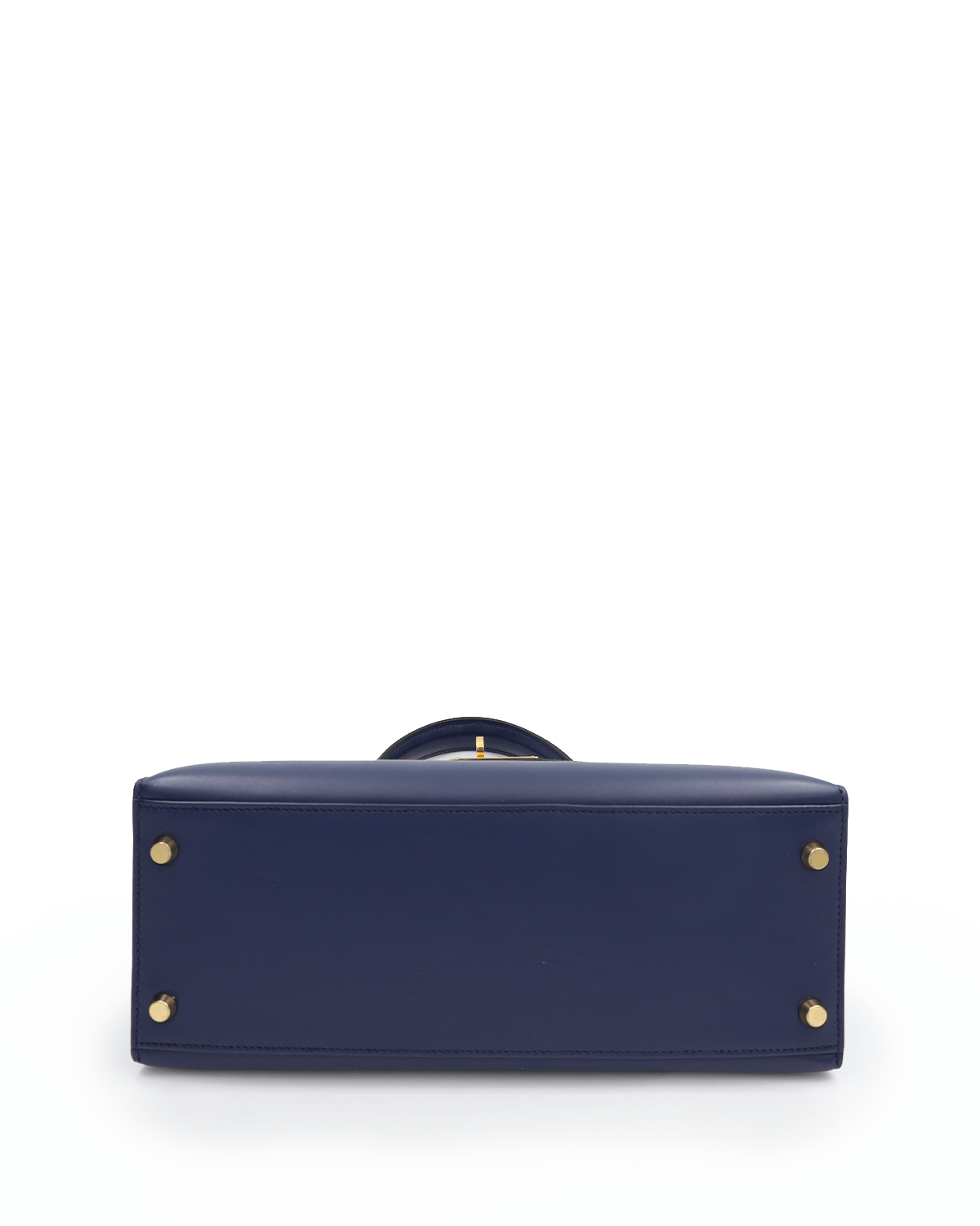 Hermès Hermès Kelly 28 Navy Box Calf GHW #Y ASL2465