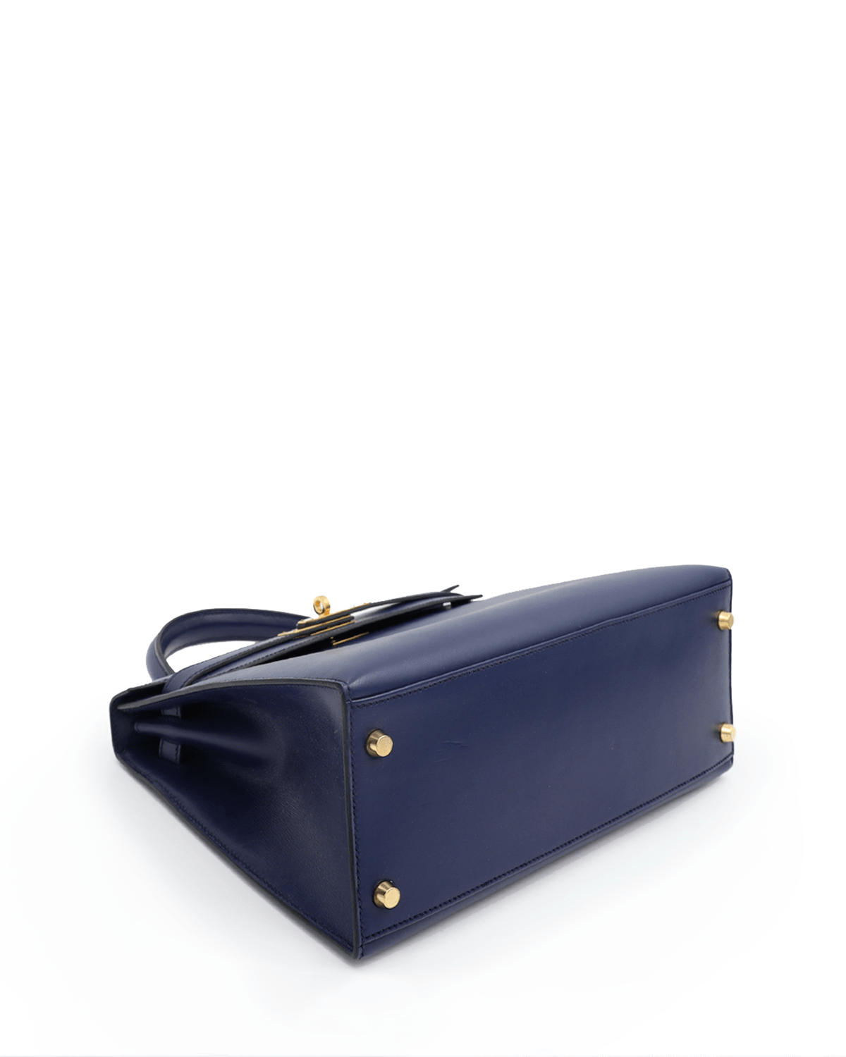 Hermès Hermès Kelly 28 Navy Box Calf GHW #Y ASL2465