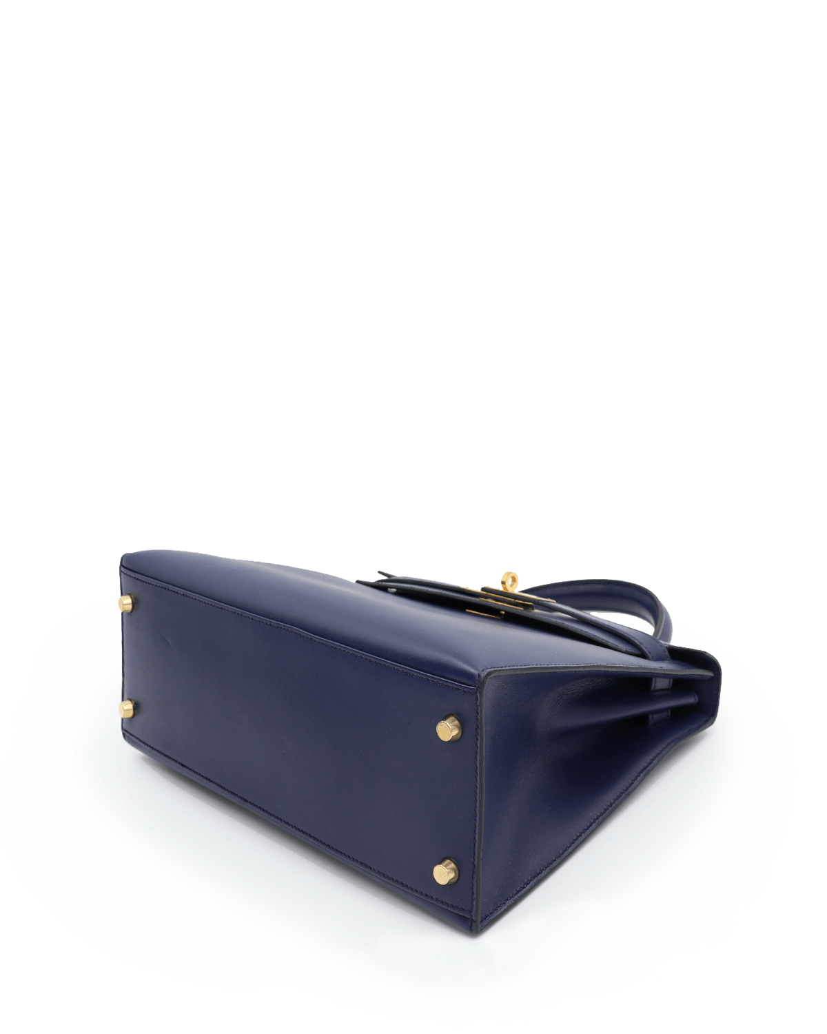 Hermès Hermès Kelly 28 Navy Box Calf GHW #Y ASL2465