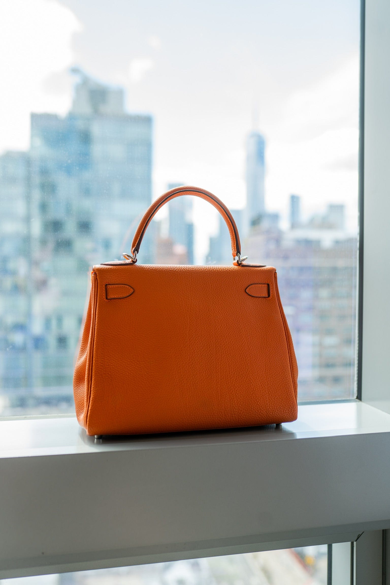 Hermès Hermes Kelly 28 Orange Togo PXL1186