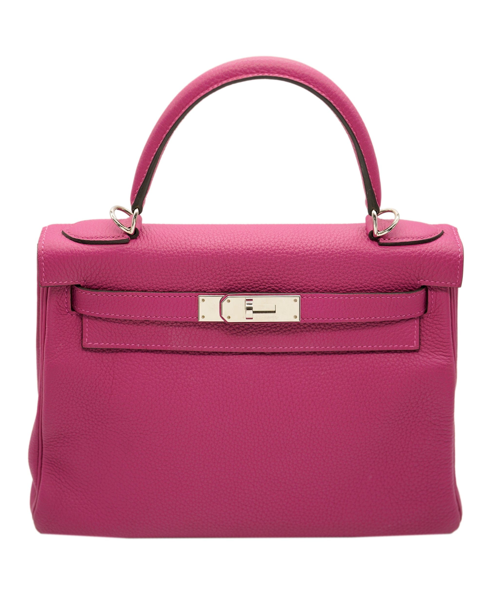 Hermès Hermes Kelly 28 Rose Pourpre Togo PHW #C SKL1476