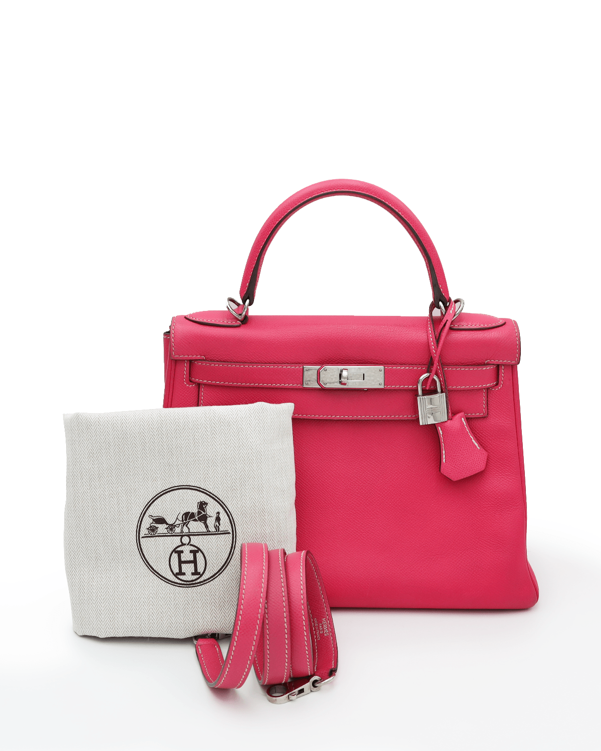 Hermès Hermes Kelly 28 Rose Tyrien Epsom PHW ASL3151