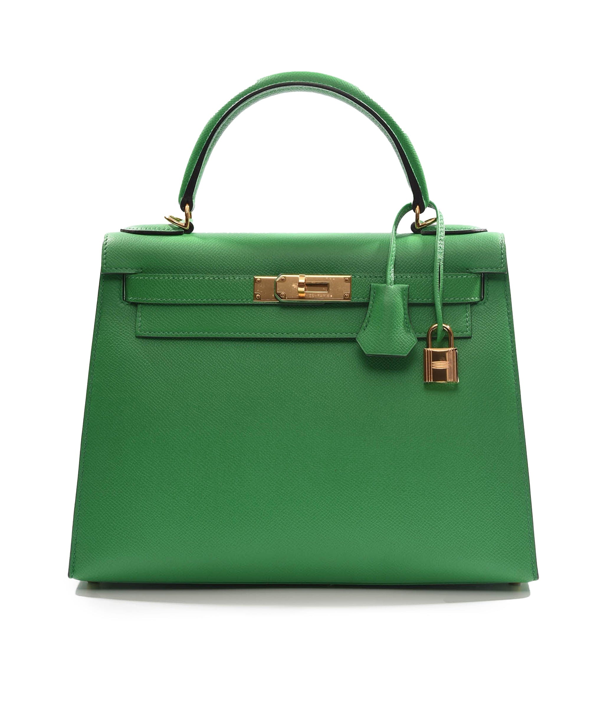 Hermès Hermes Kelly 28 Sellier Bamboo Epsom GHW #R SKL1150