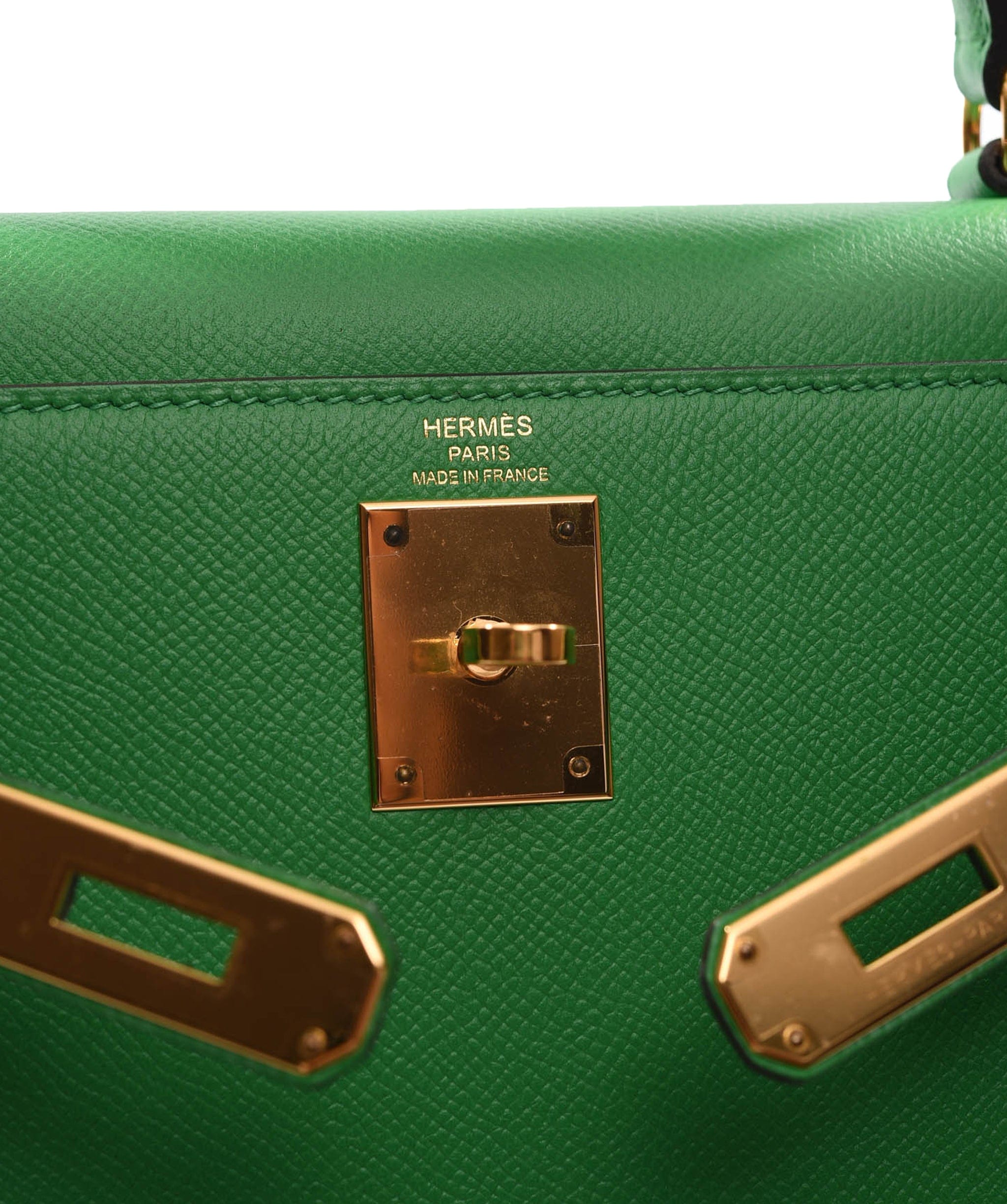 Hermès Hermes Kelly 28 Sellier Bamboo Epsom GHW #R SKL1150