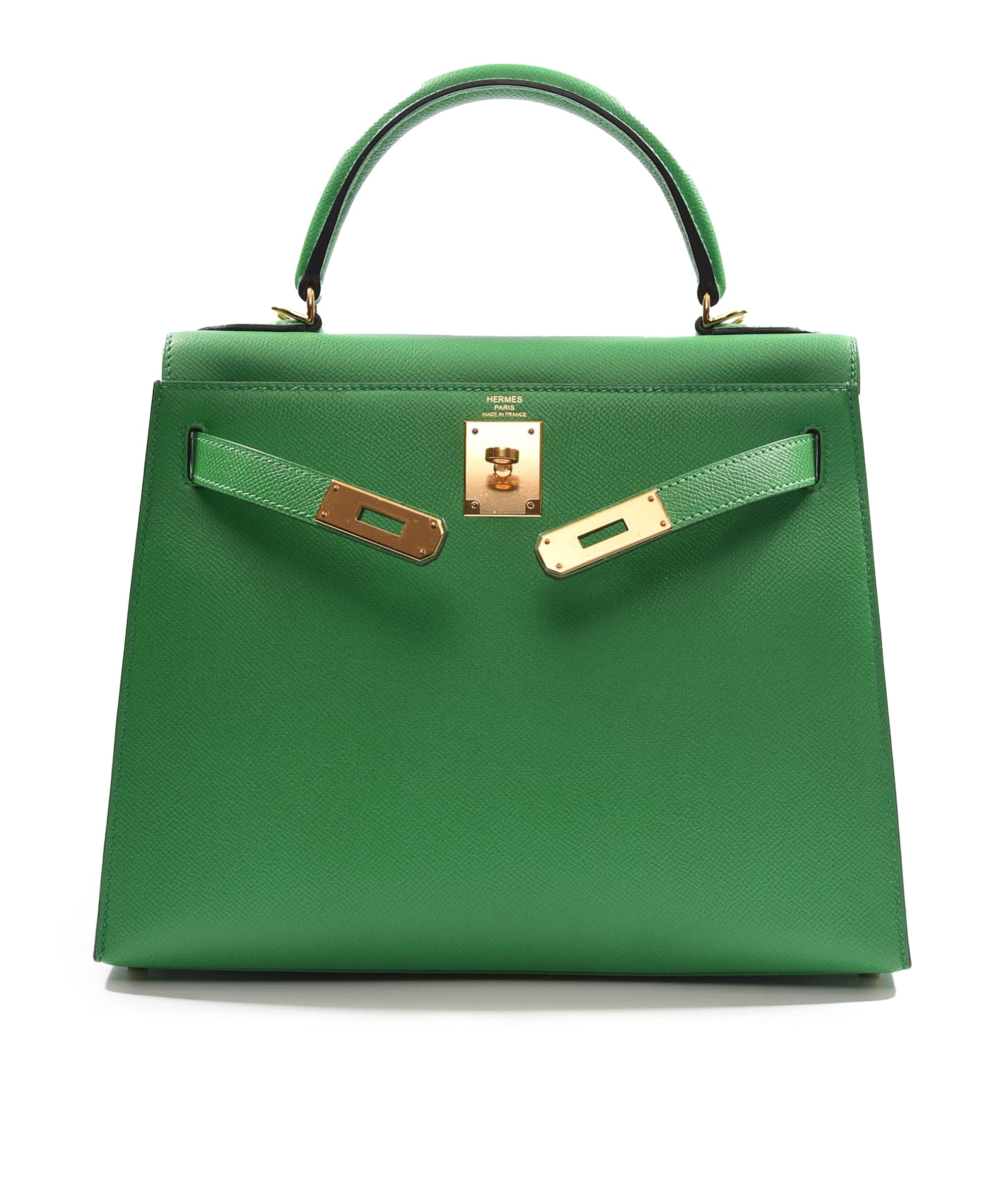 Hermès Hermes Kelly 28 Sellier Bamboo Epsom GHW #R SKL1150