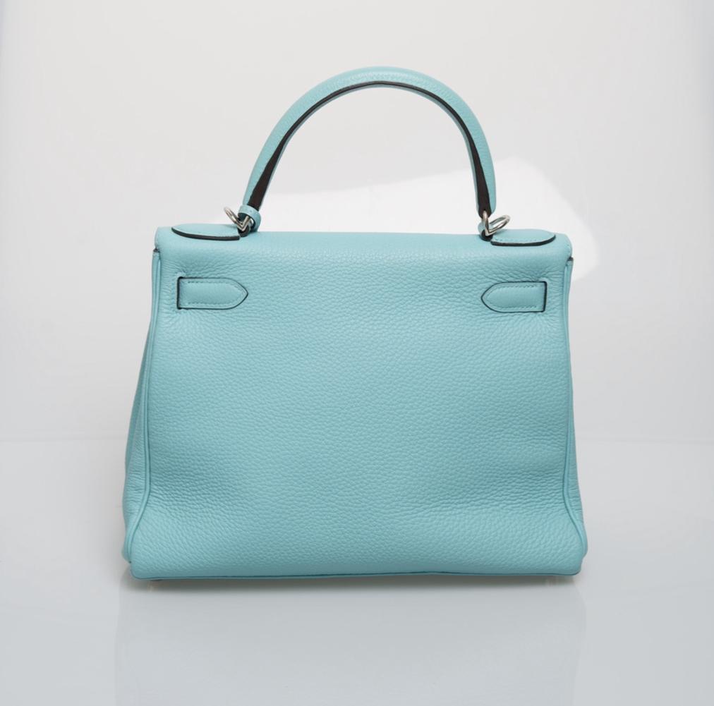 Hermès Hermès Kelly 28 Togo Blue Atoll PHW - ASL1694