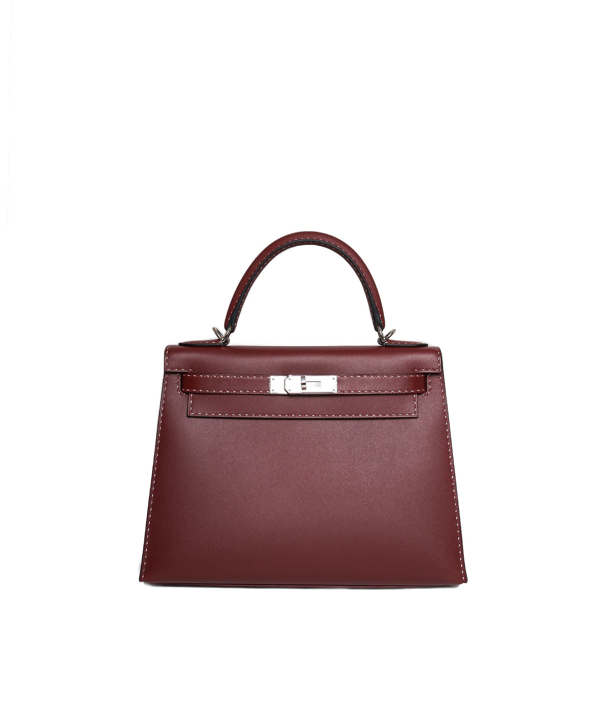 Hermès Hermès Kelly 28 Un Point Sur Deaux Rouge H Monsier PHW ASL1137