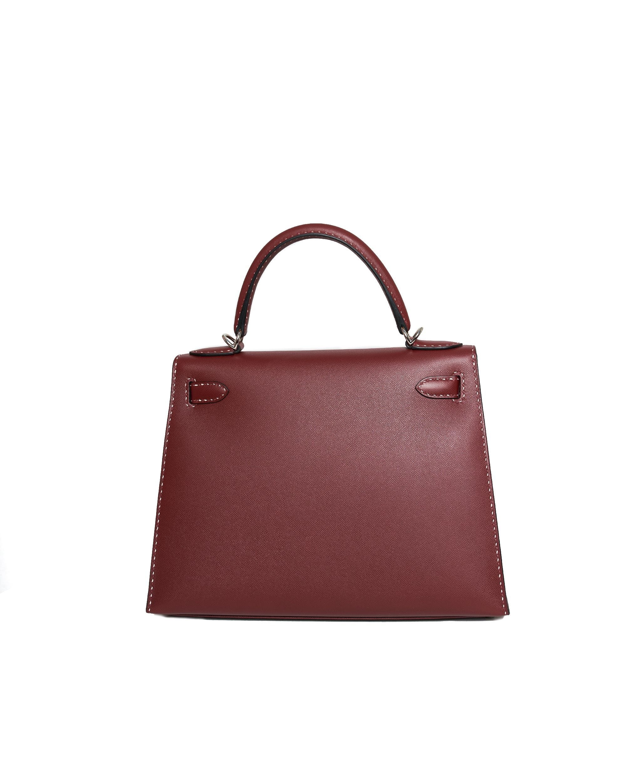 Hermès Hermès Kelly 28 Un Point Sur Deaux Rouge H Monsier PHW ASL1137