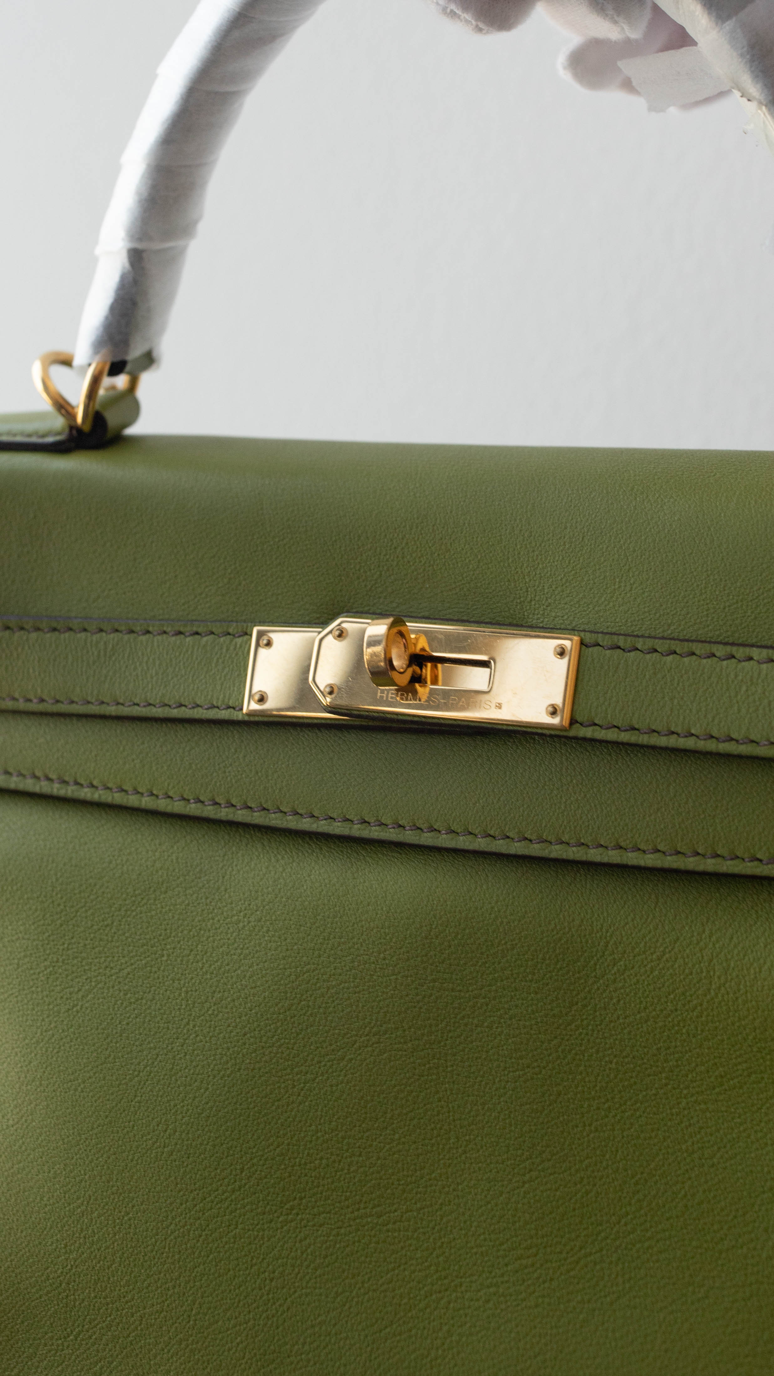 Hermès Hermes Kelly 28 Vert Anis RJL1638