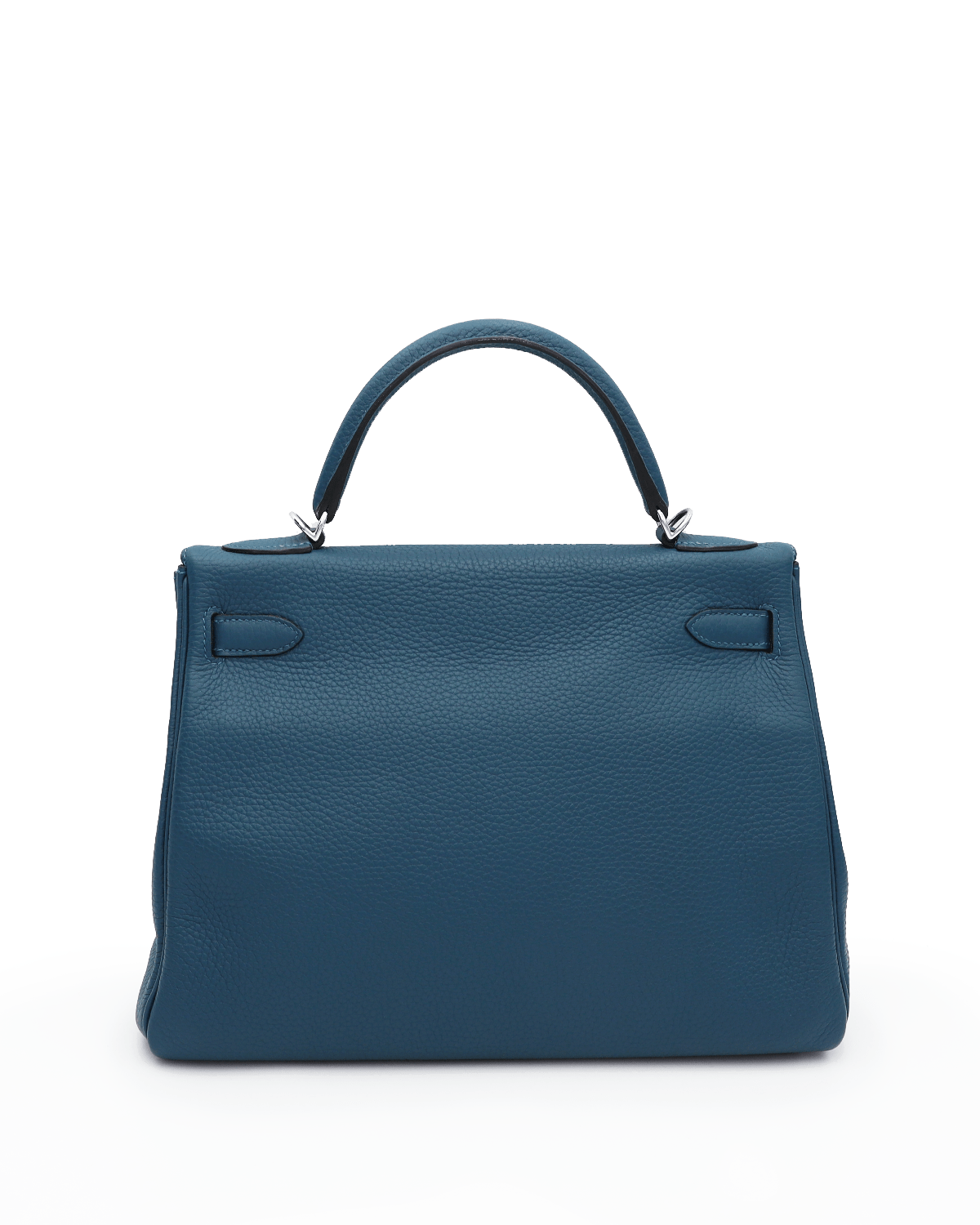 Hermès Hermes Kelly 32 Amazone Blue Colvert Clemence PHW SYL1001