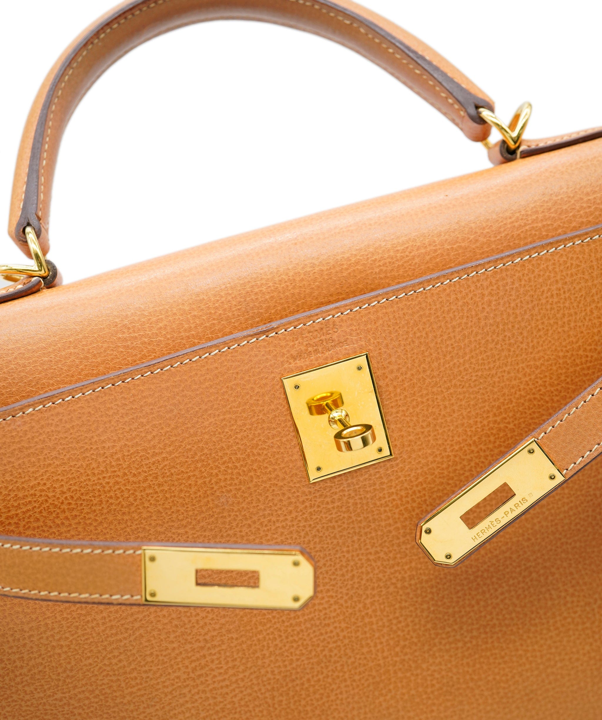 Hermès Hermes Kelly 32 Ardennes Gold Stamp G Square 90183312 ASL7412