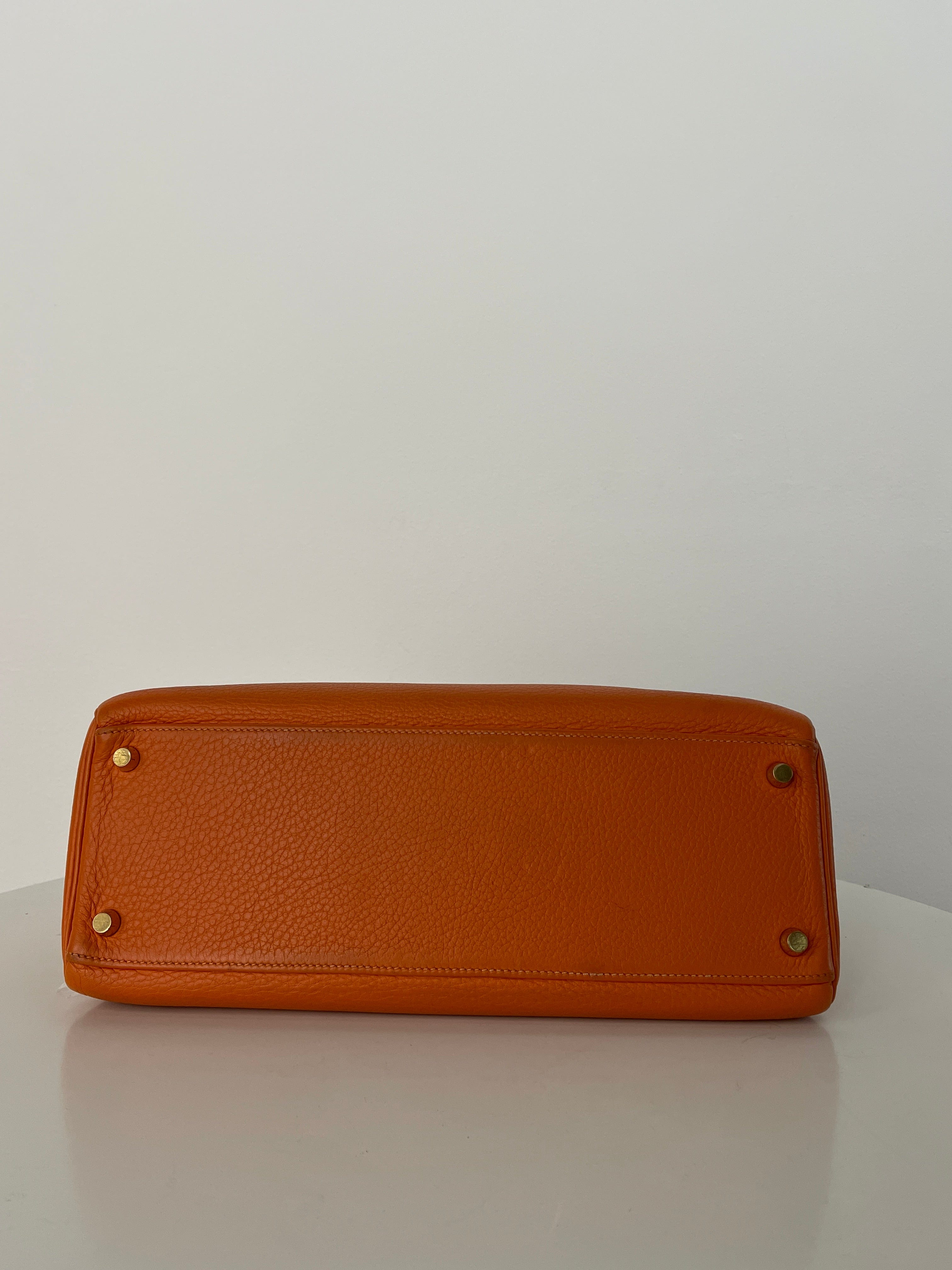 Hermès Hermès Kelly 32 Clemence Orange ASL3155