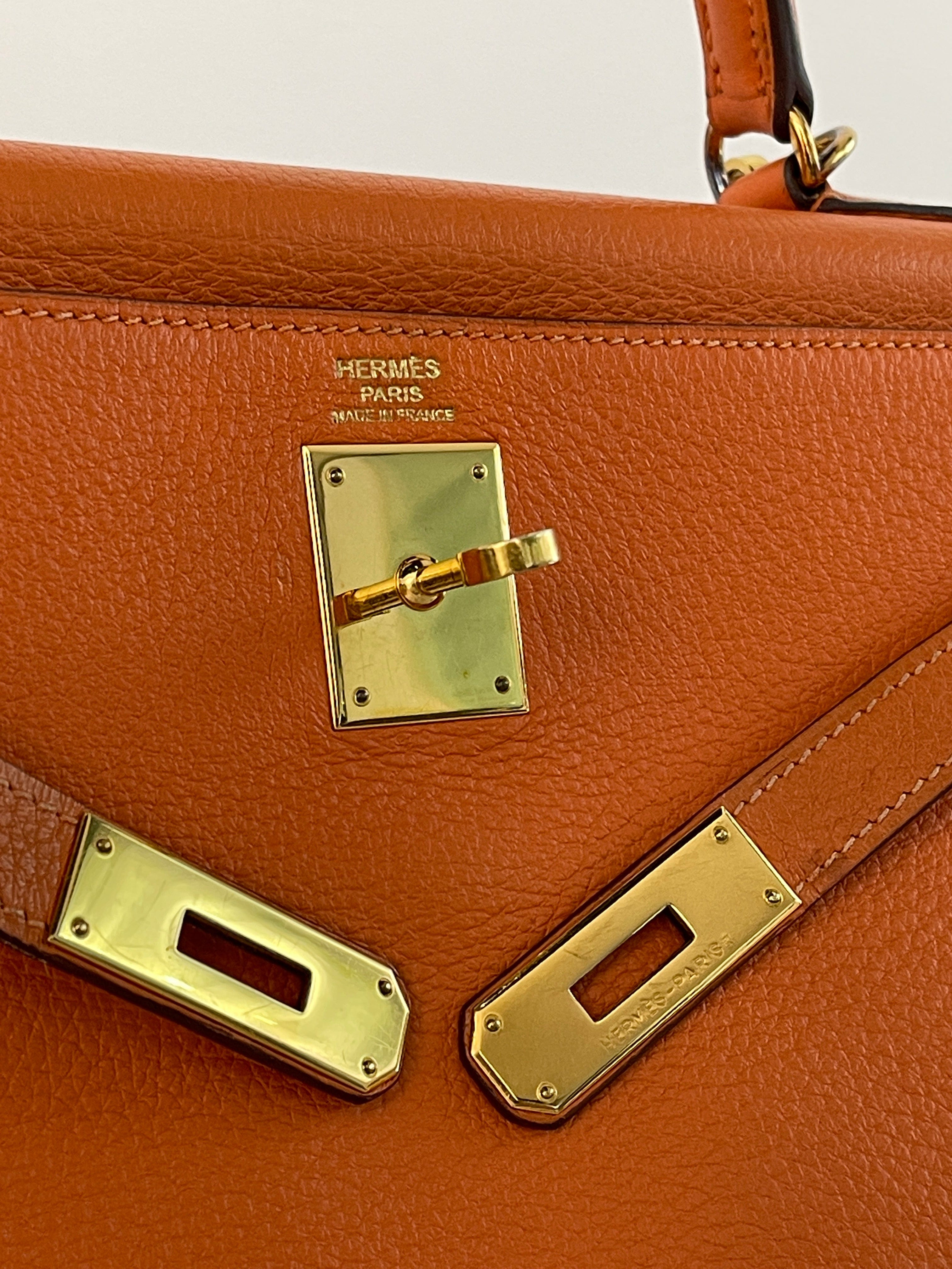 Hermès Hermès Kelly 32 Clemence Orange ASL3155