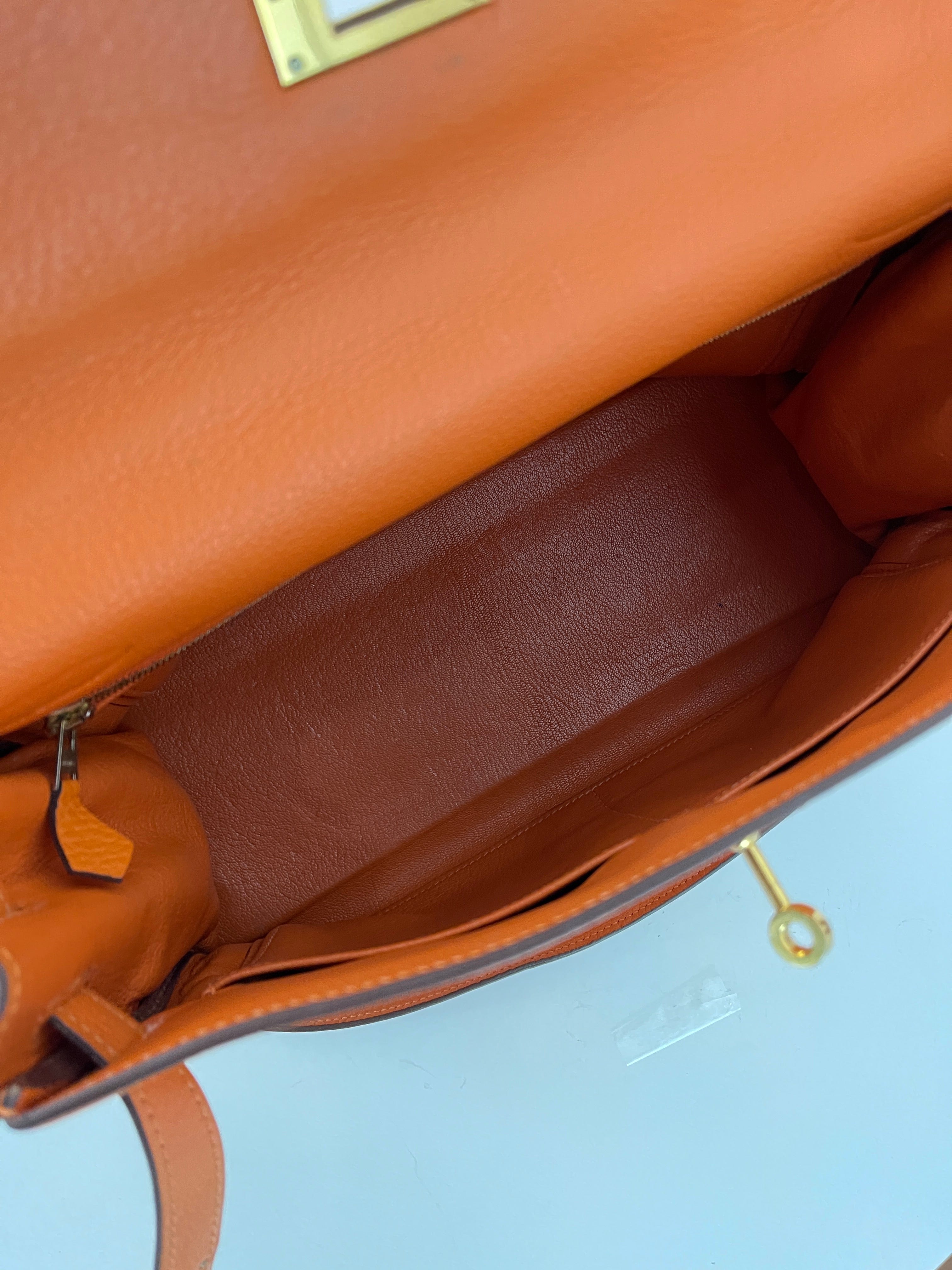 Hermès Hermès Kelly 32 Clemence Orange ASL3155