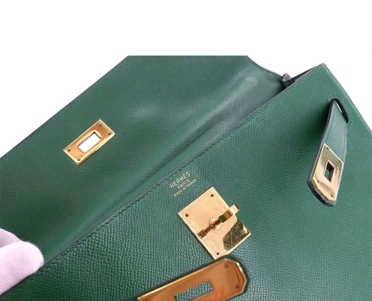 Hermès Hermès Kelly 32 Couchevel Green ASL2889