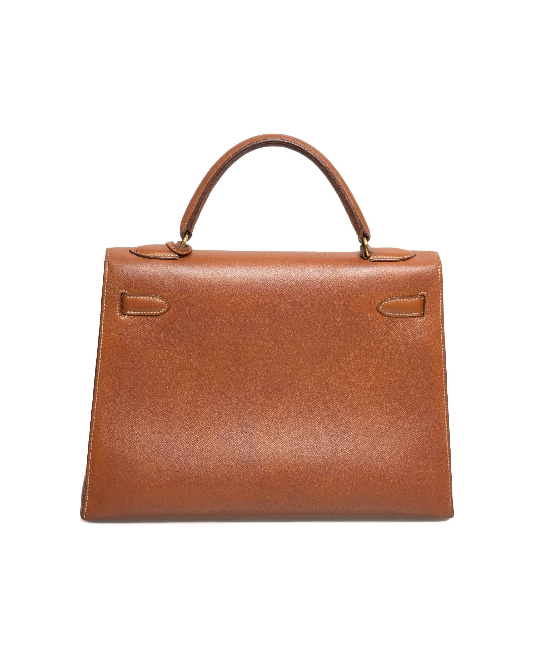 Hermès Hermès Kelly 32 Gold Ardennes Leather Bag - ADC1110