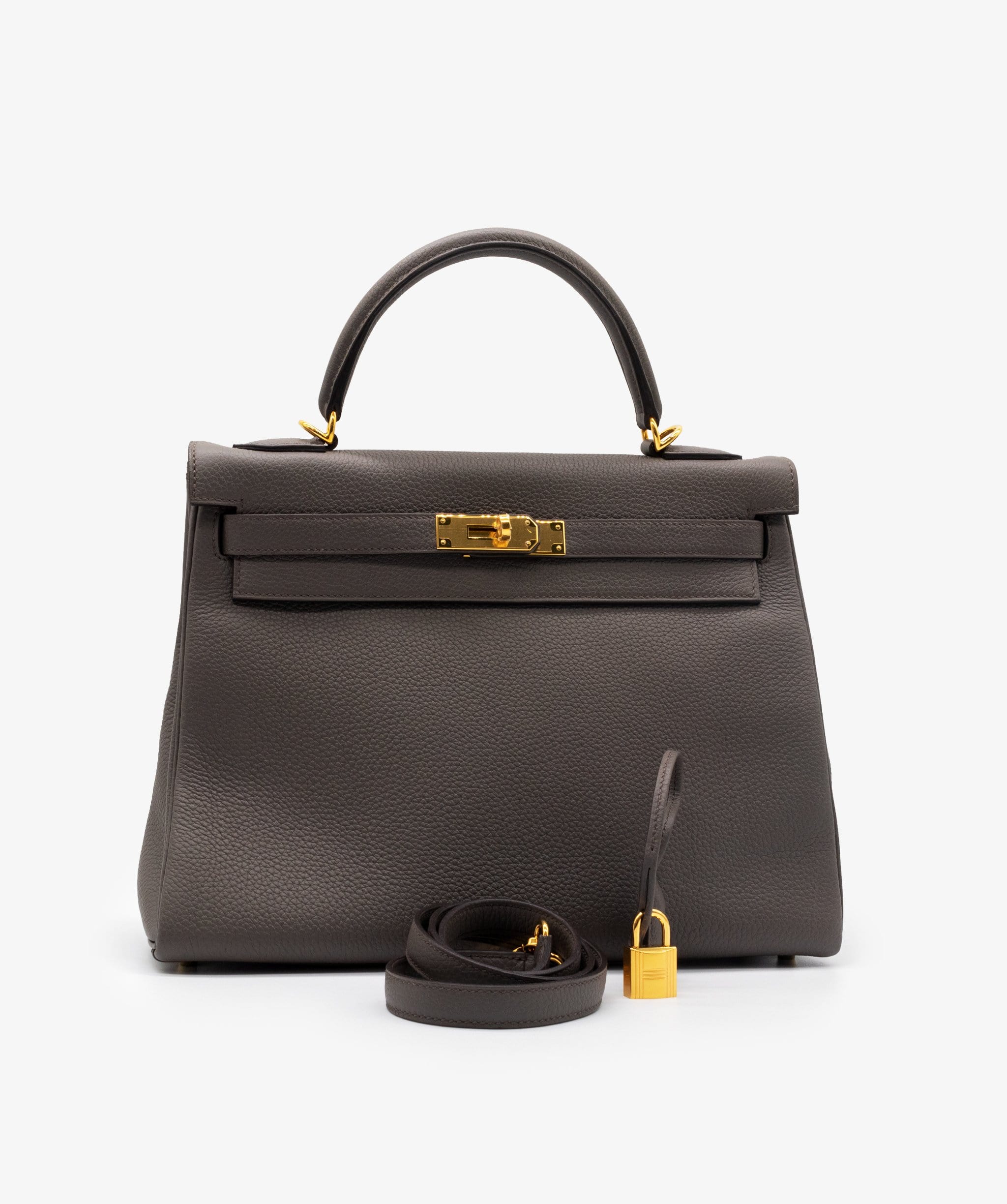 Hermès Hermes Kelly 32 Gris Etain GHW RJL1243