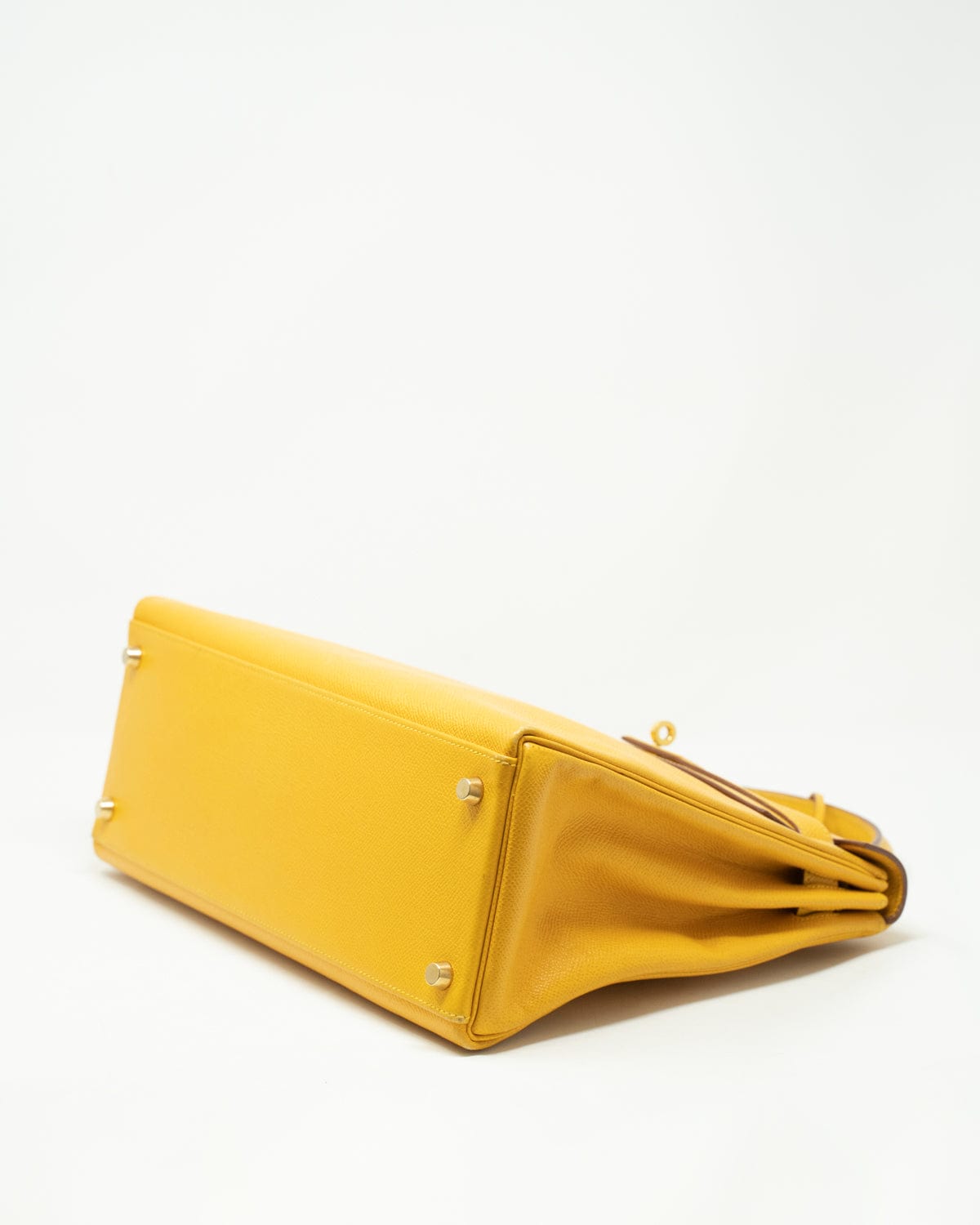 Hermès Hermes Kelly 32 Jaune Amber Courchevel GHW ASL2357