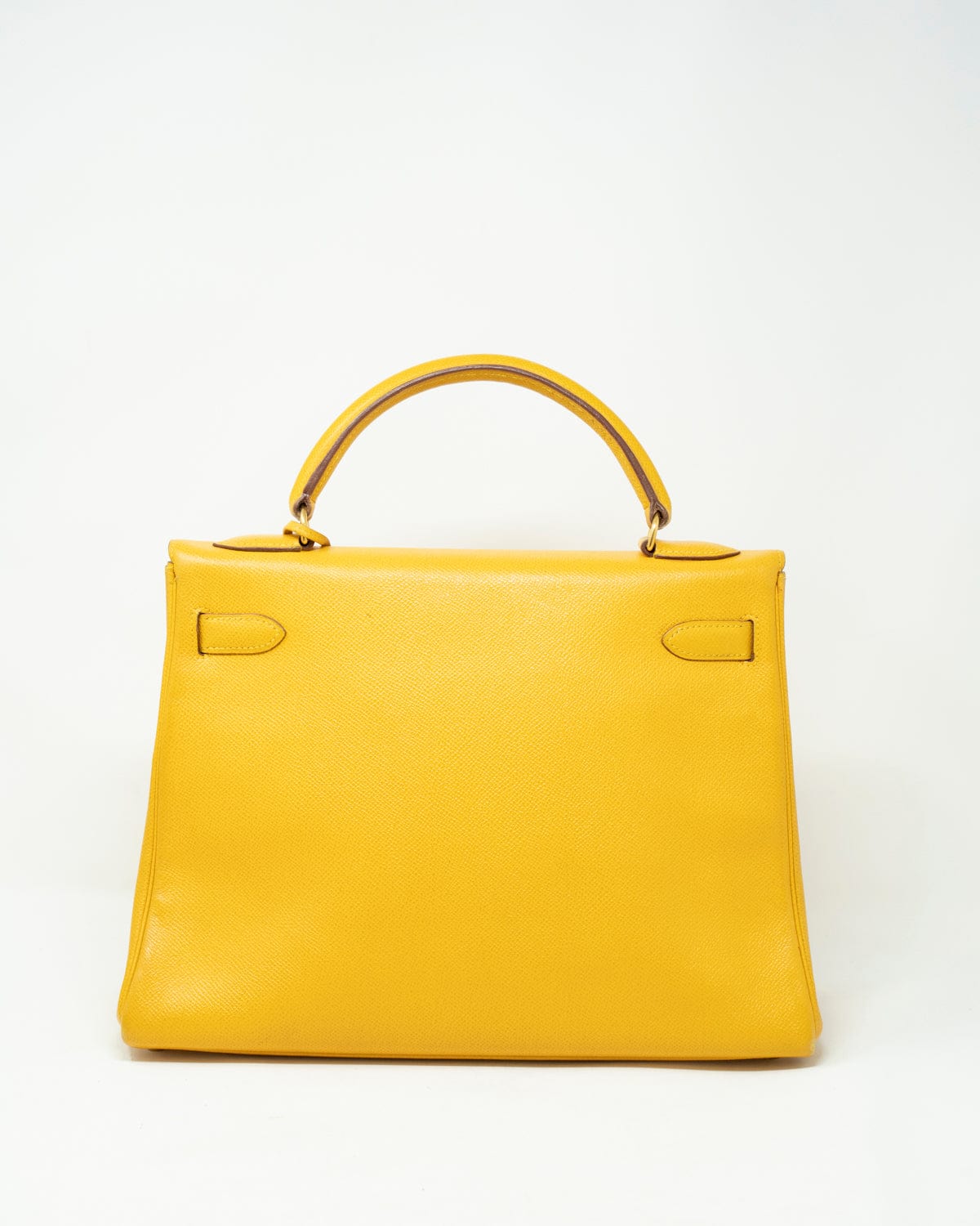 Hermès Hermes Kelly 32 Jaune Amber Courchevel GHW ASL2357