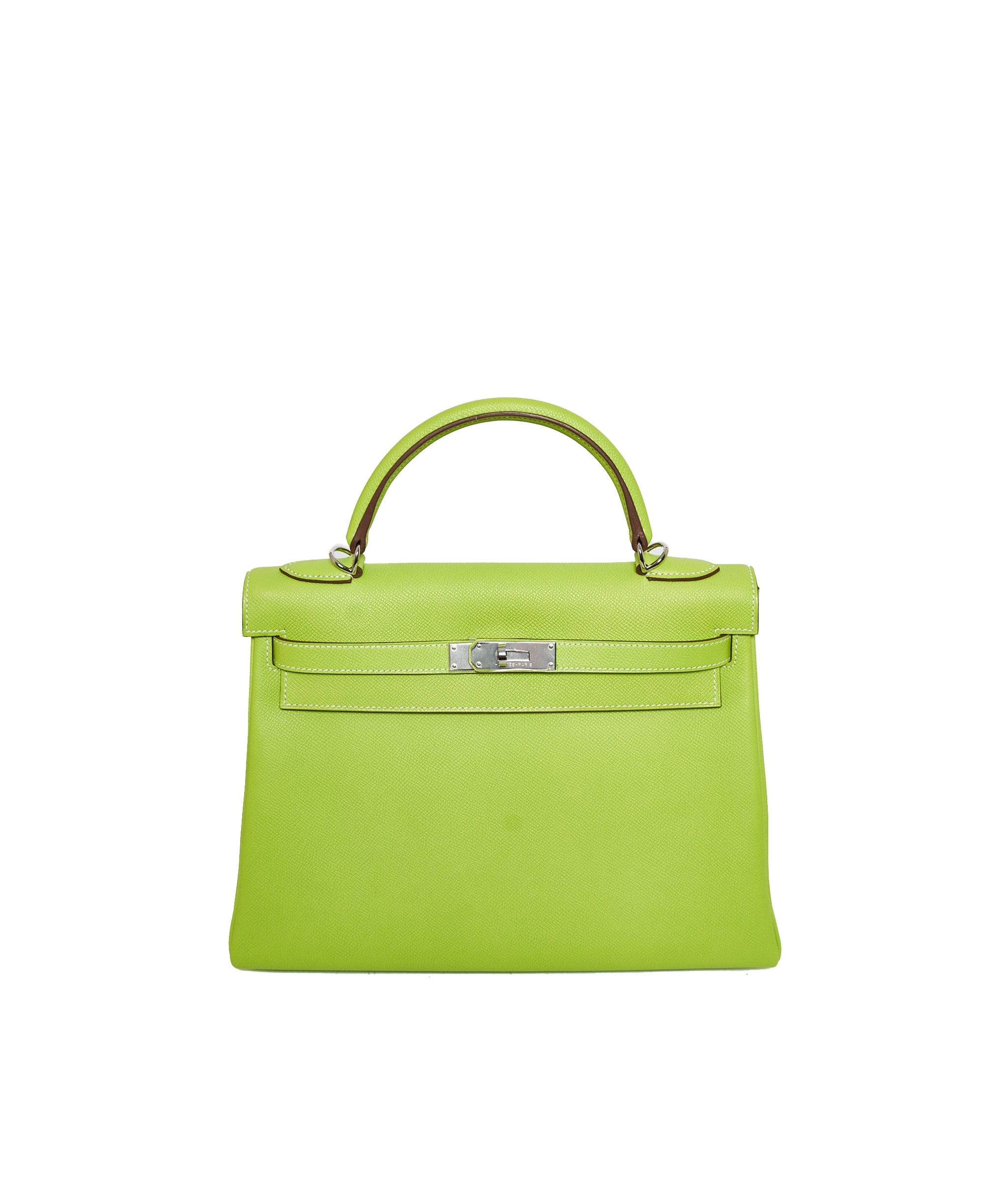 Hermès Hermès Kelly 32 Kiwi Epsom PHW – RJL1083